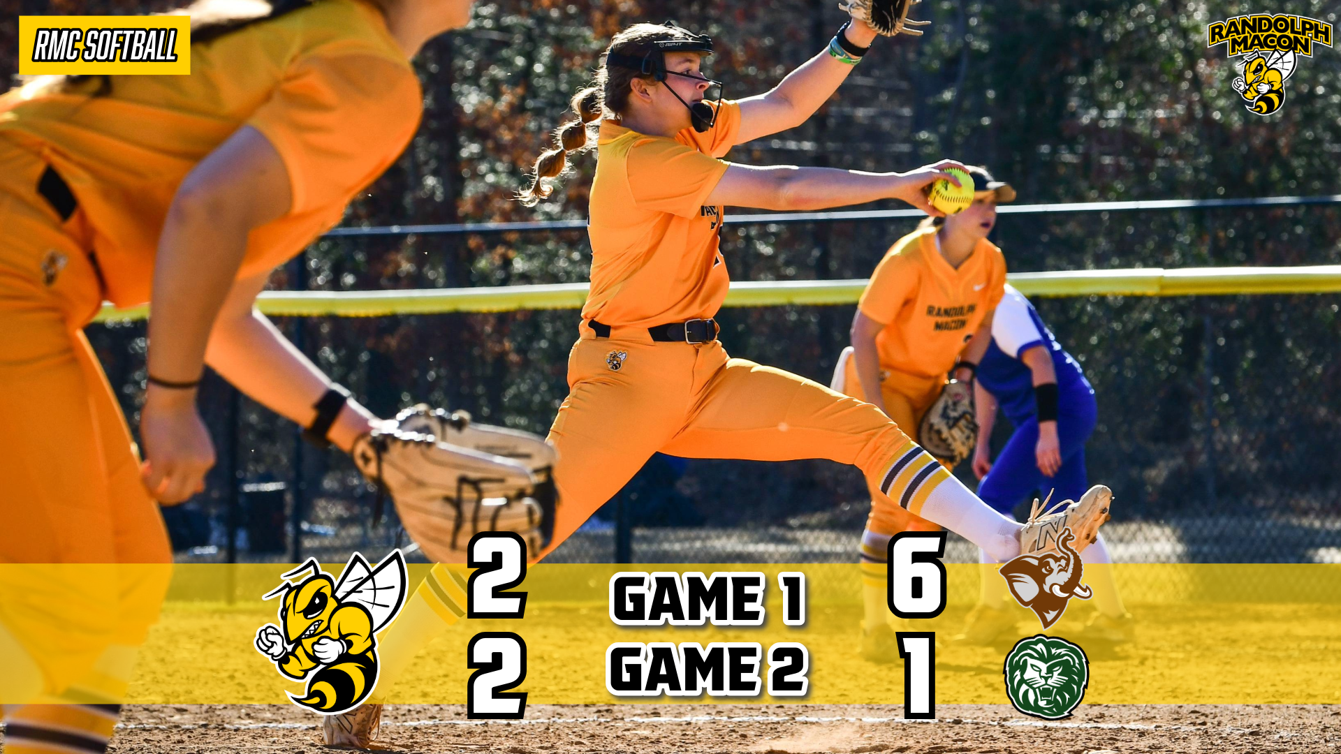 Kailey Jackson on Cover of #12 Softball Final Score Graphic in Yellow 