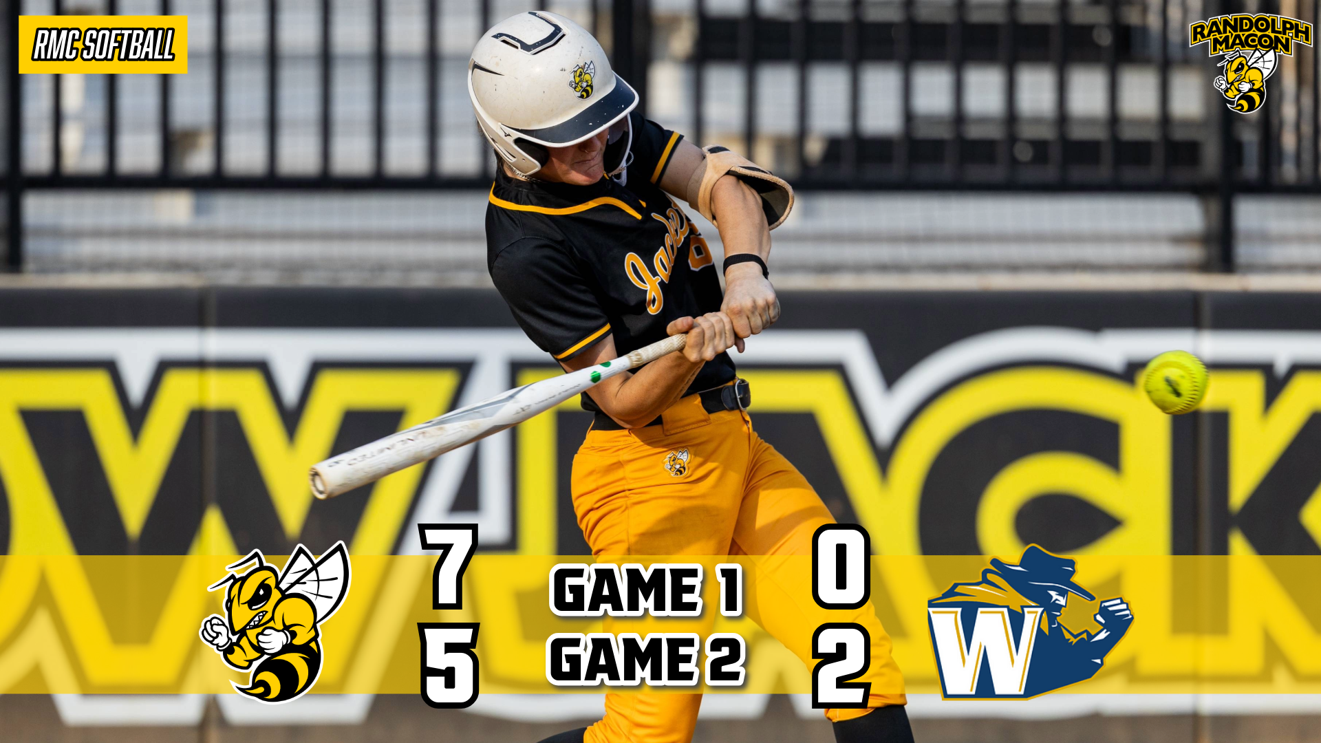 Softball Earns Road Sweep Over N.C. Wesleyan with Ashley Bush on Graphic
