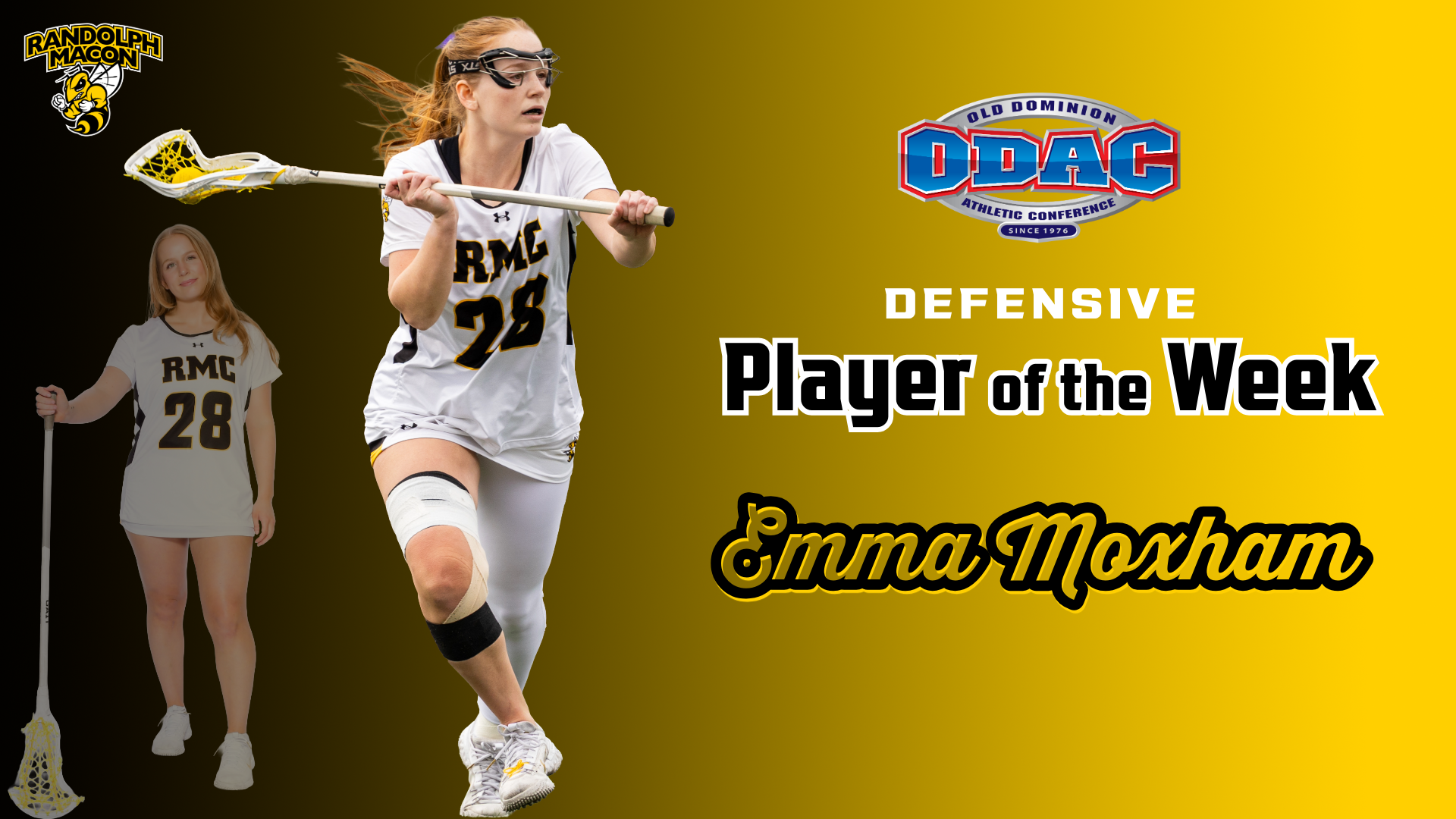 Moxham earns Defensive Player of the Week Honors