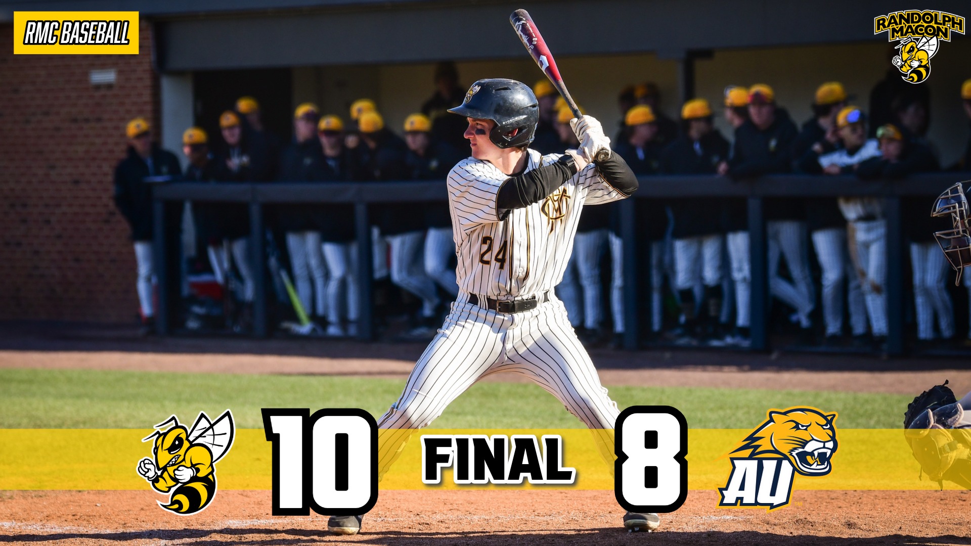 Final RMC 10 AU 8 with image of Jack Bowles batting