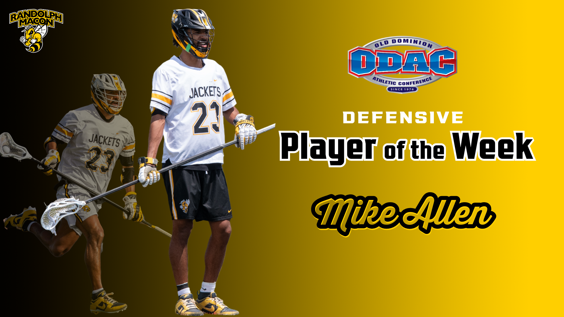 Mike Allen POW, third time this season