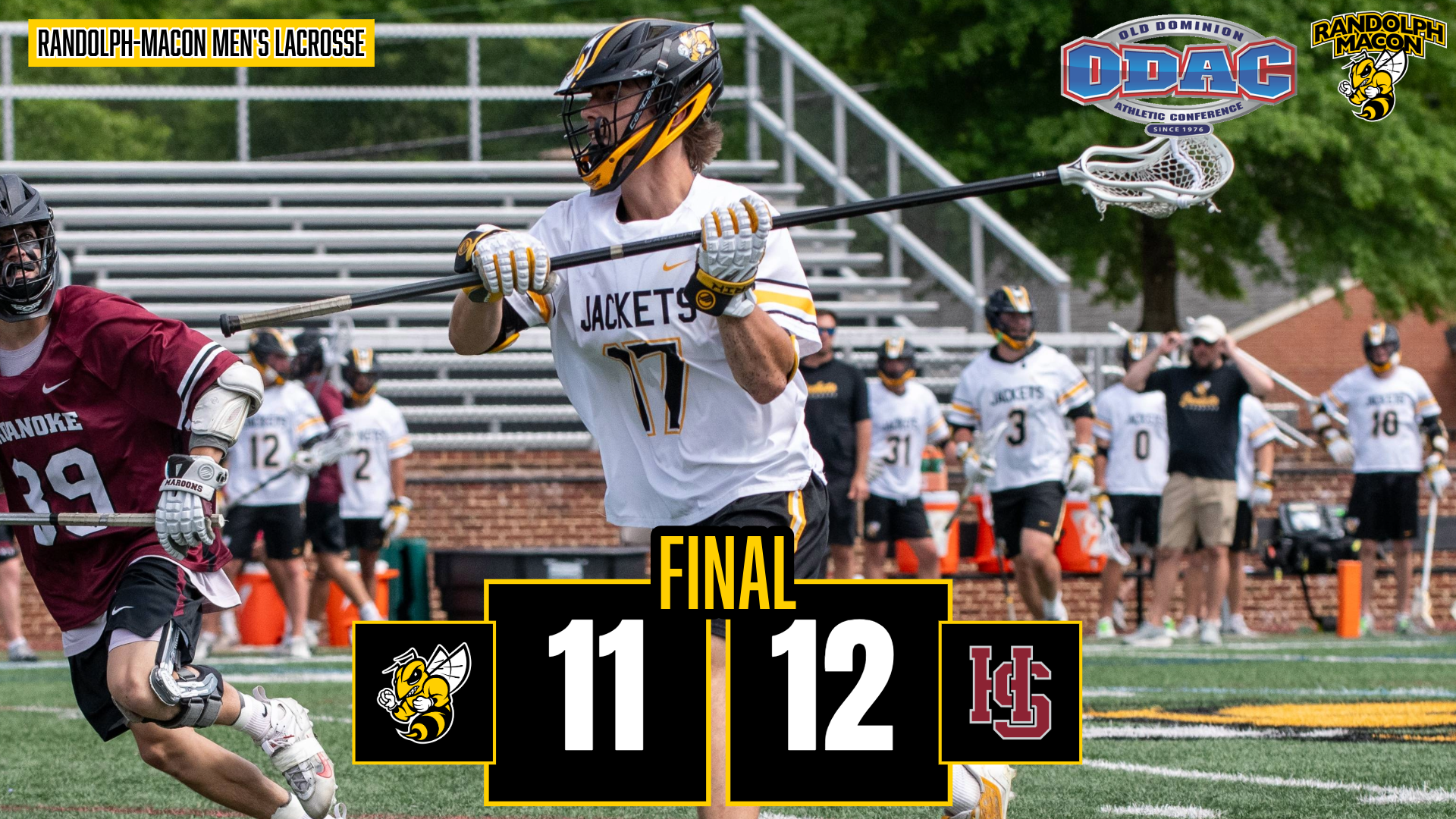 Men's lacrosse falls in OT 12-11while paced by Brodie Kent in ODAC Quarterfinals