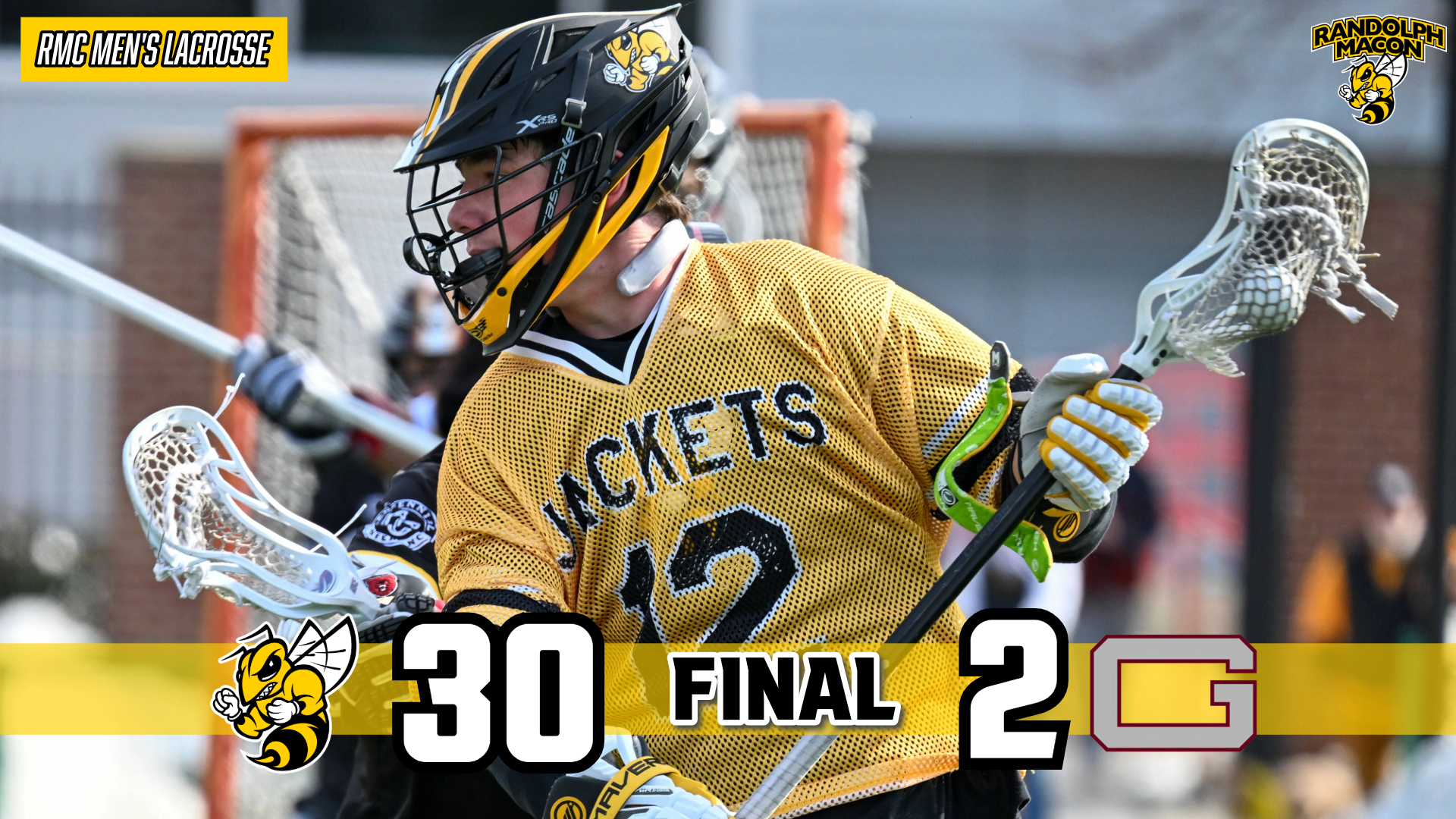 MLAX rolls past Guilford 30-2