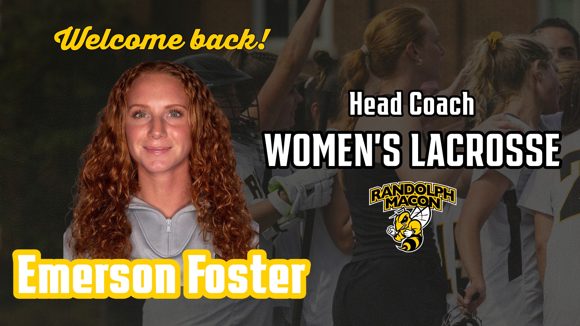 Emerson Foster Welcomed Back to Lead Women's Lacrosse as head coach
