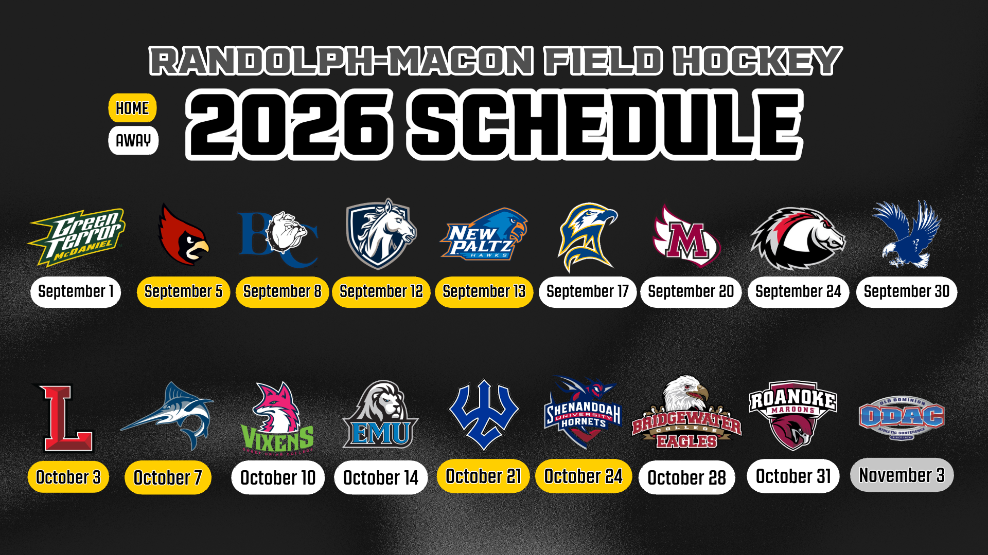 RMC 2026 FH Schedule