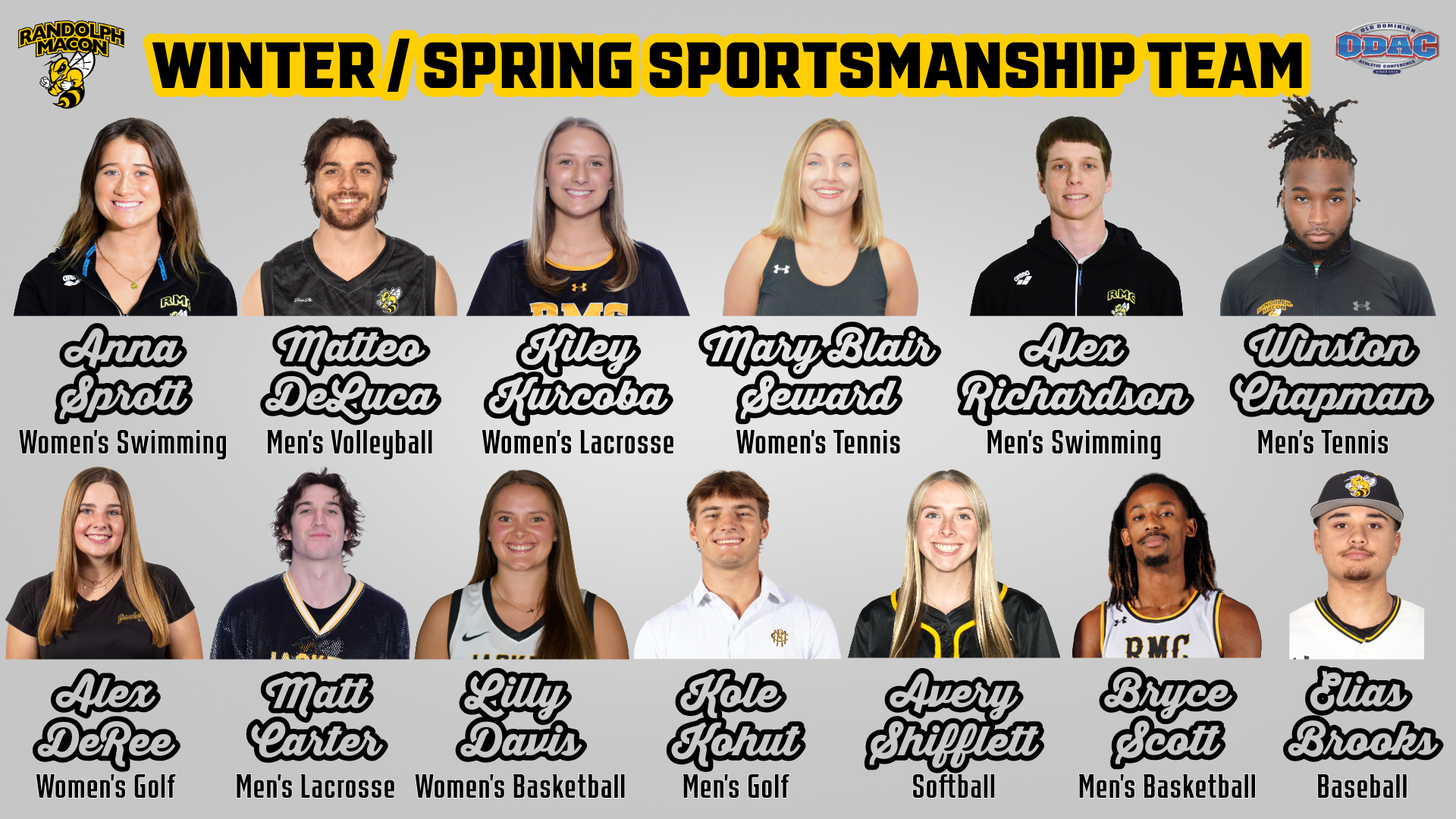 RMC 2026 Sportsmanship Team