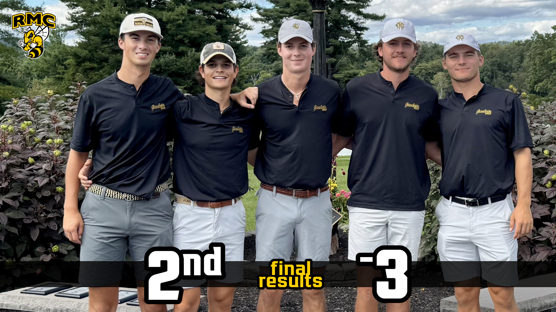 Randolph-Macon Team Photo -- Finished in 2nd at -3 at the Toftrees Inv.