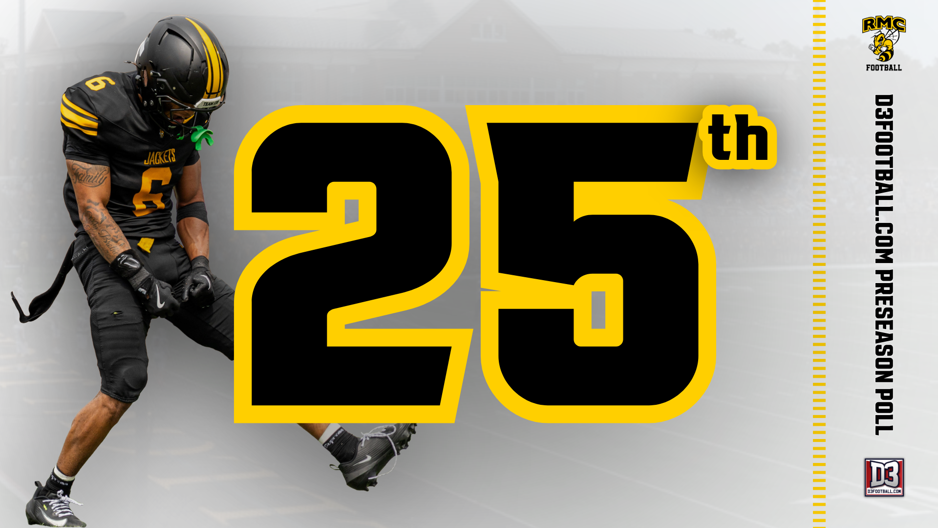 Football Jumps Into d3football.com top-25 poll (9/13/26)