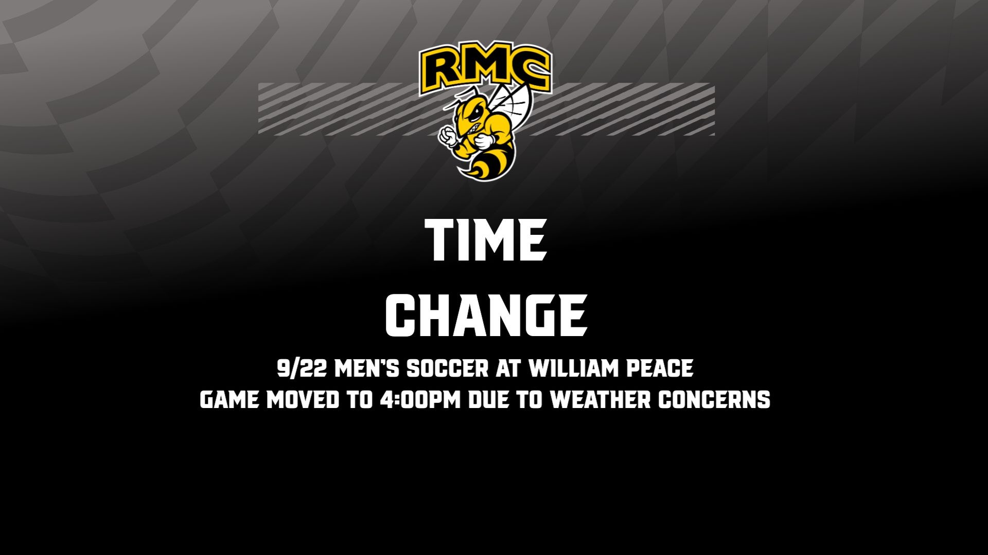 MSOC game moved to 4pm for weather issues