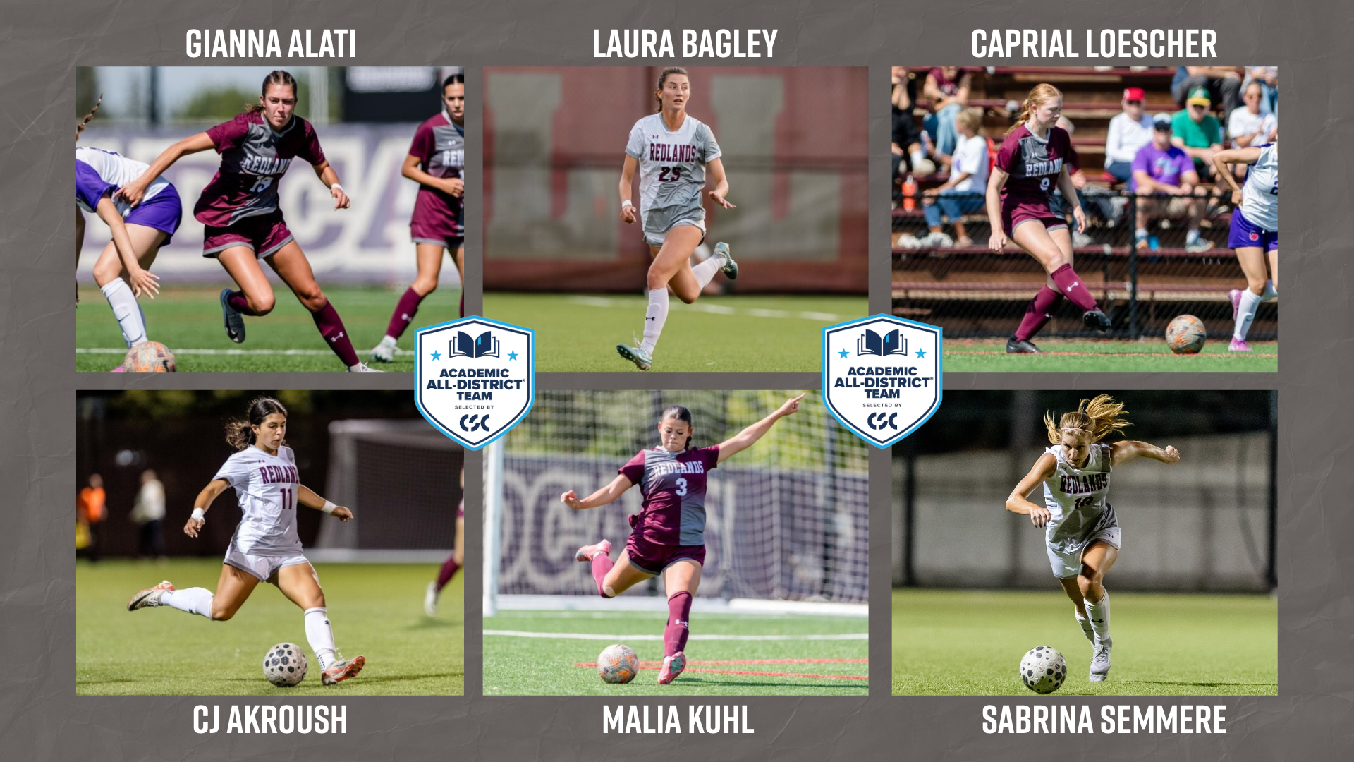 CSC WSOC Academic All-District 11-26-25