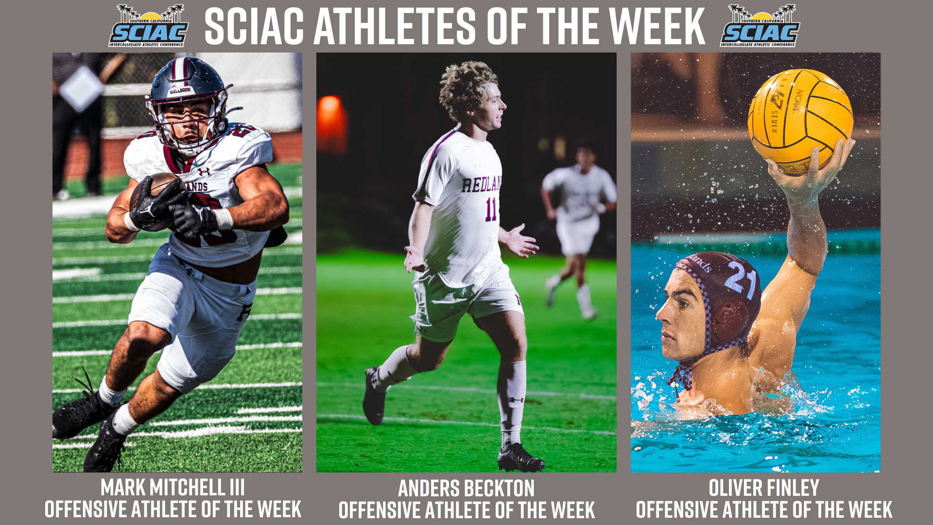 SCIAC Athletes of the Week