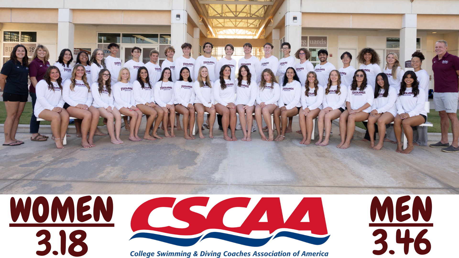 CSCAA Swim & Dive Fall Scholar Team