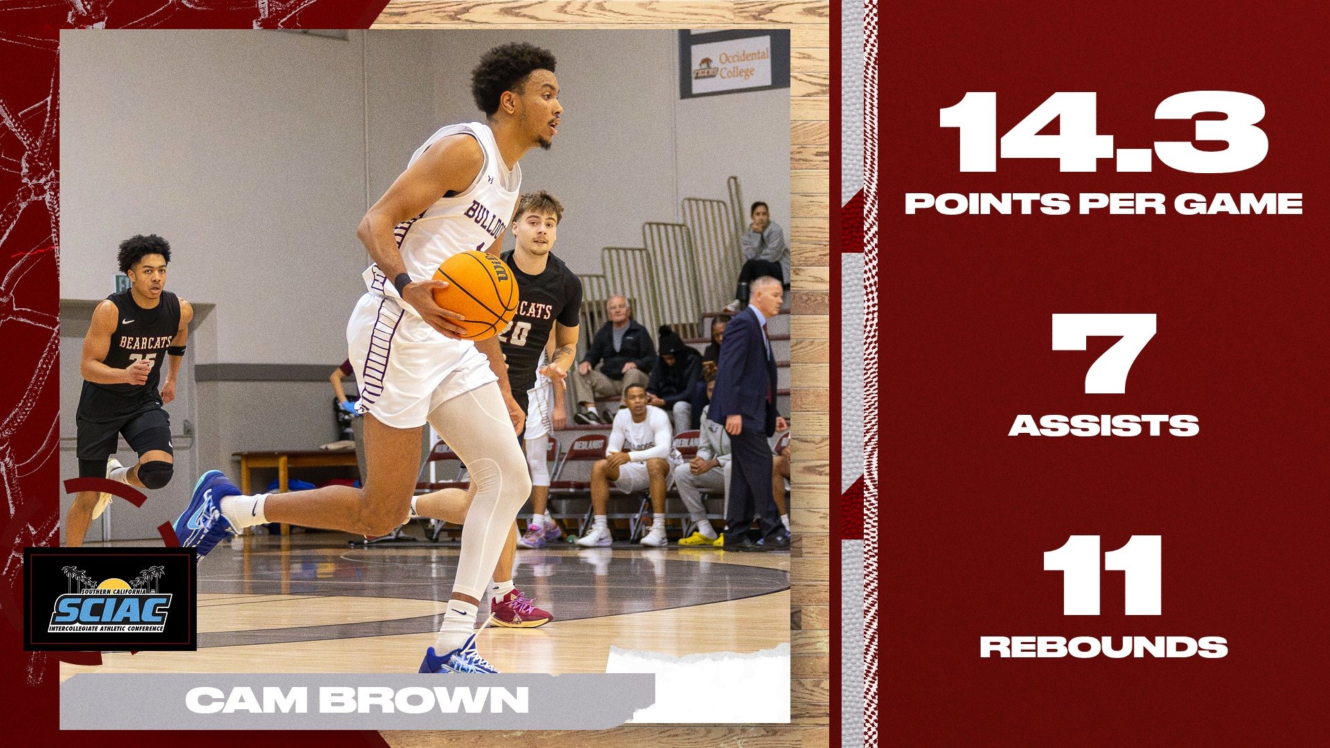 Cam Brown - SCIAC Offensive Athlete of the Week