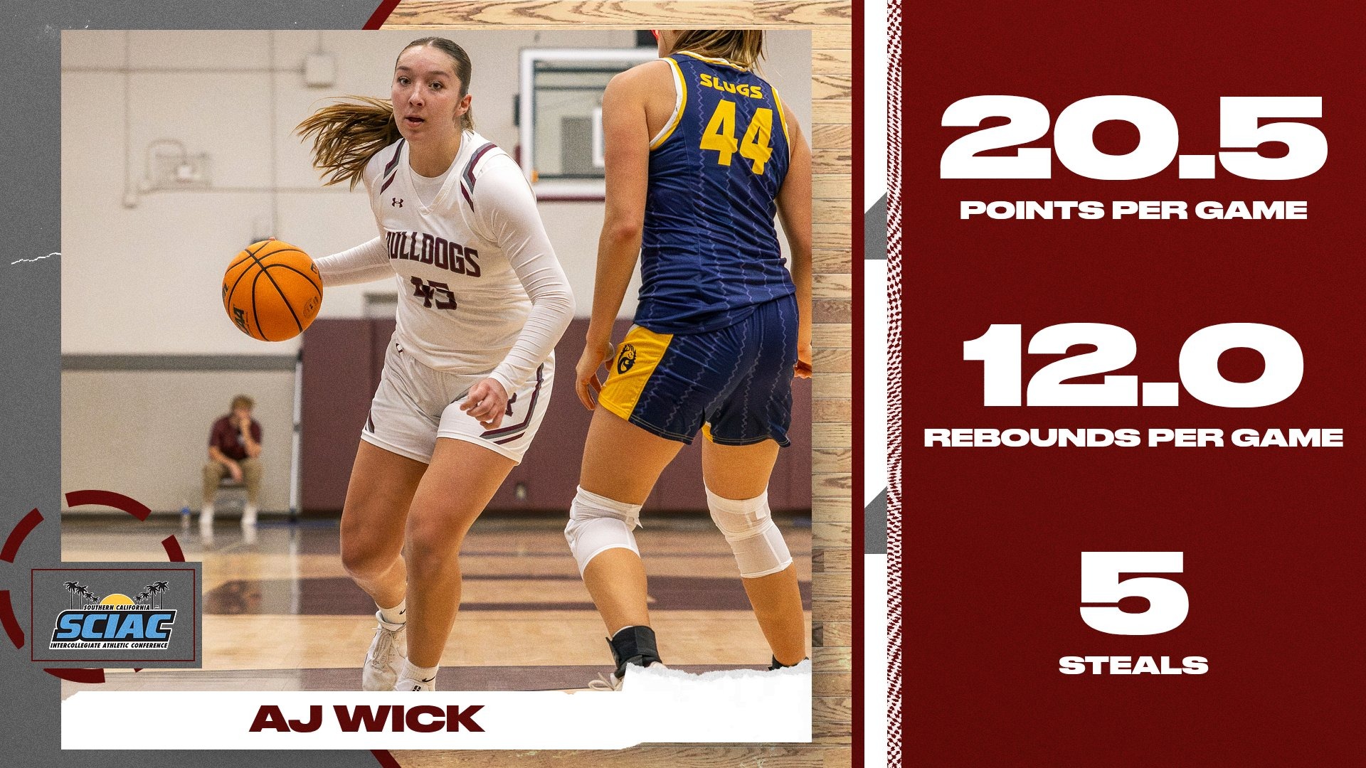 AJ Wick - SCIAC Defensive Athlete of the Week