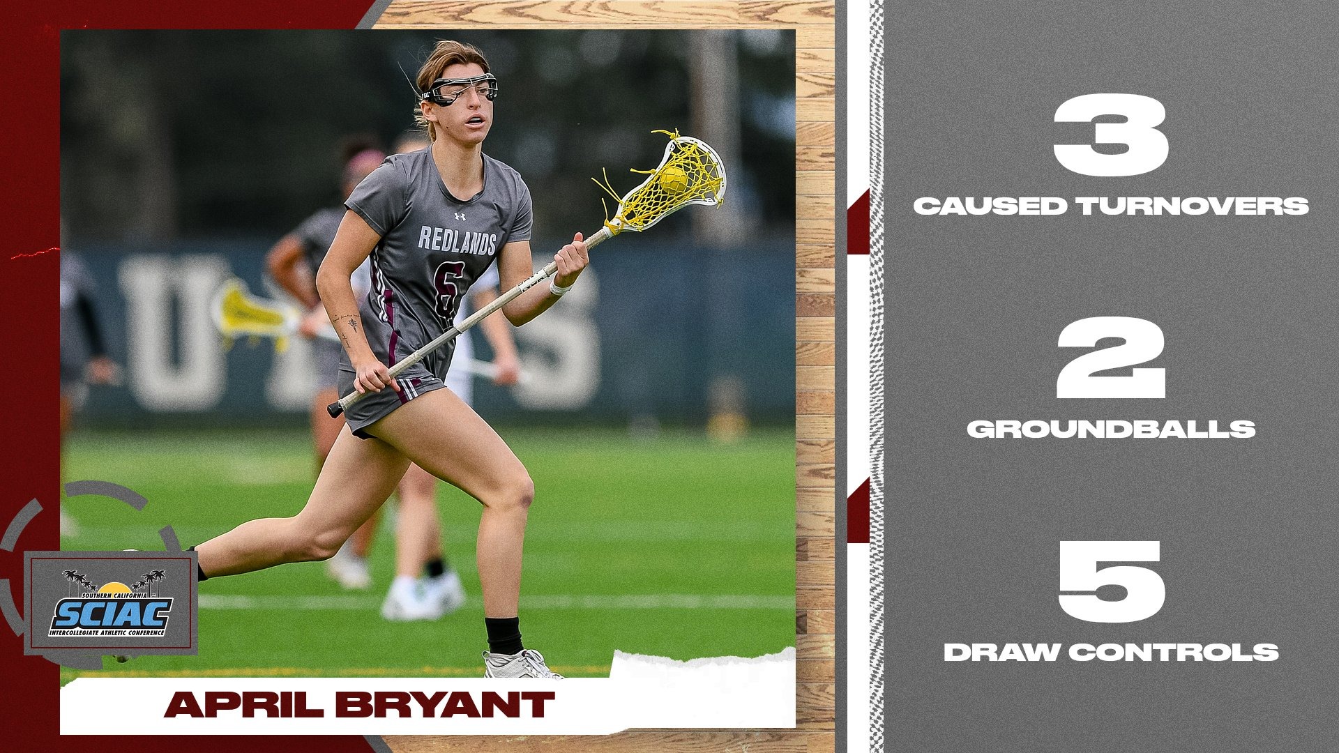 April Bryant - SCIAC Defensive Athlete of the Week
