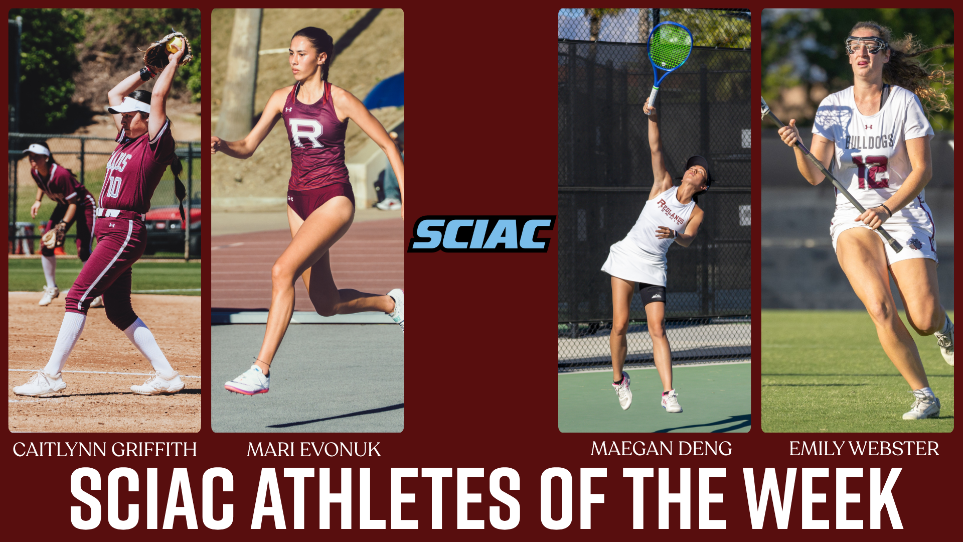 SCIAC Athletes of the Week (Week 6-12)