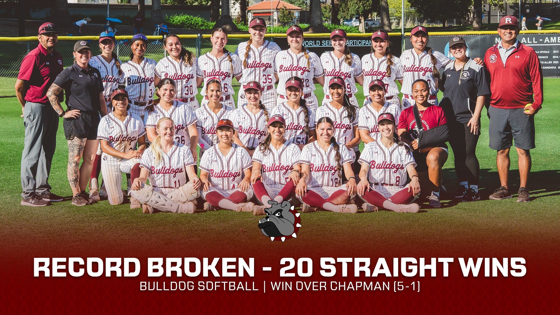 Softball - Record Broken (20 Straight Wins)