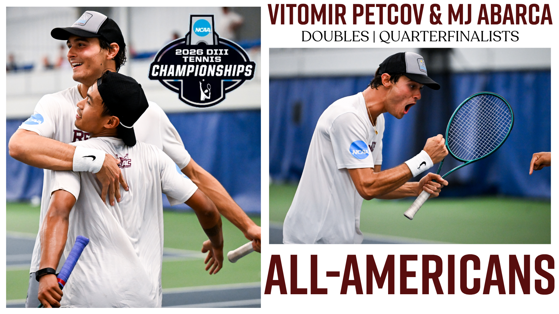 Tennis Doubles All-Americans - Petcov and Abarca