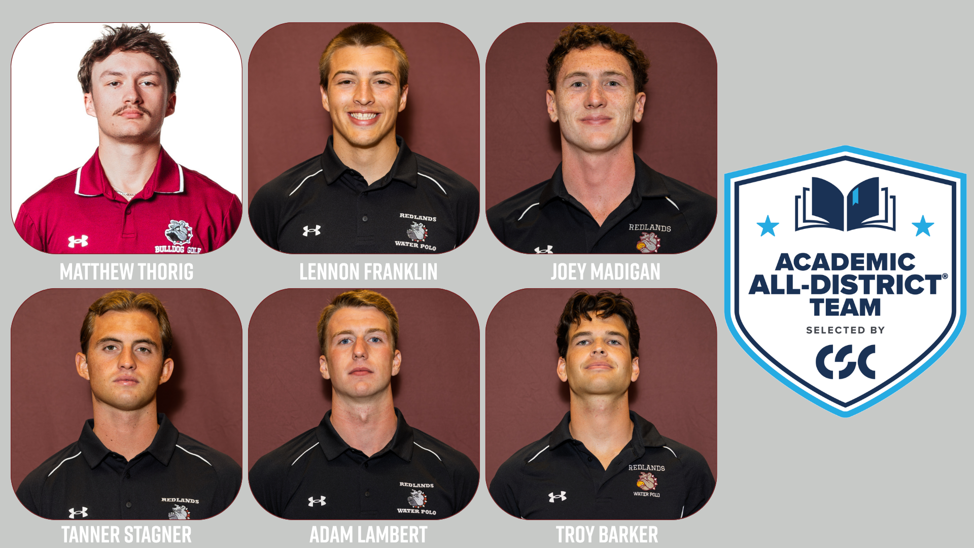 CSC Academic All-District - Men