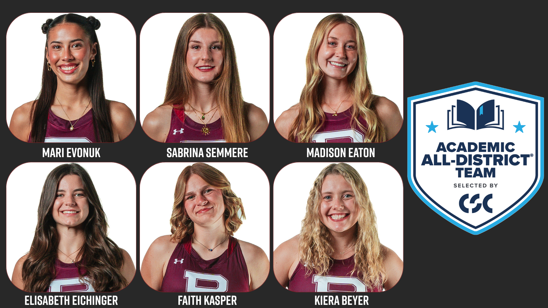 Women's Track & Field CSC Academic All-District