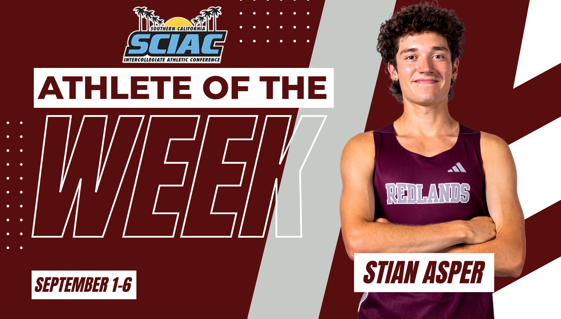 Stian Asper - SCIAC Athlete of the Week