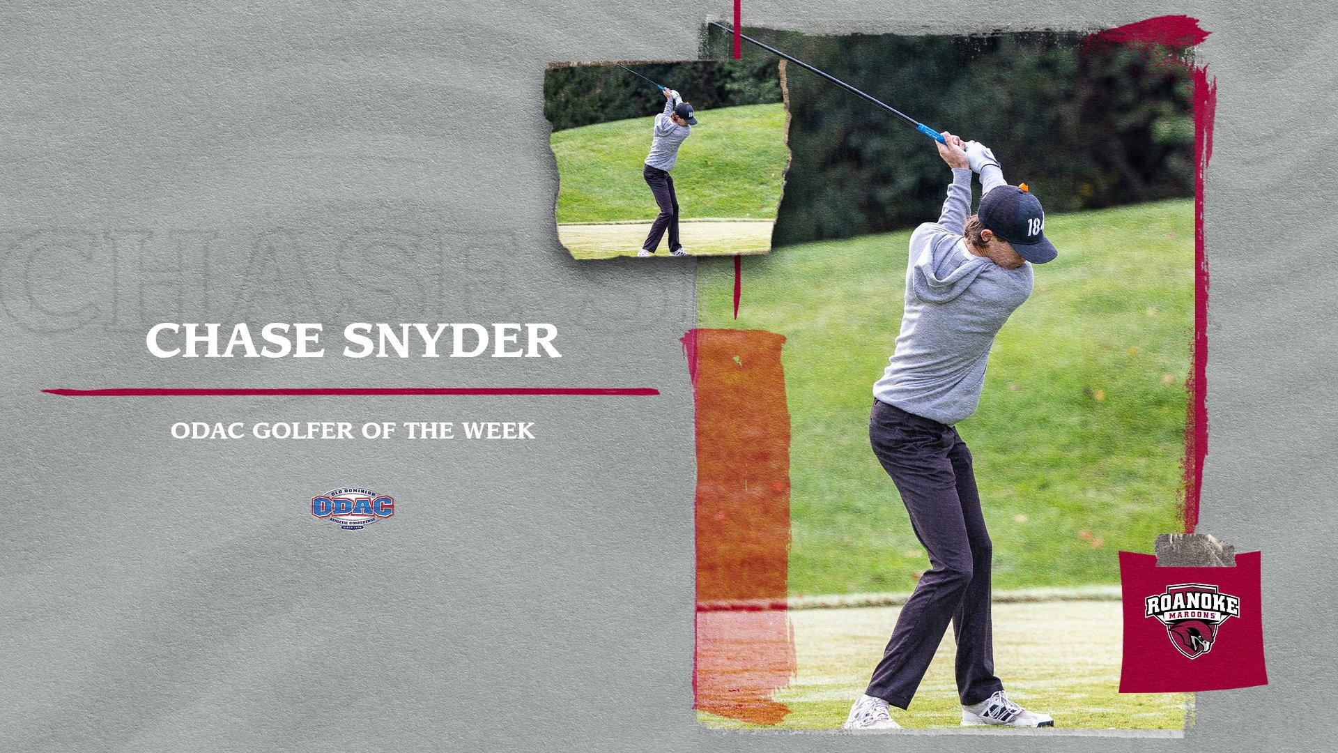 Chase Snyder ODAC Golfer of the Week
