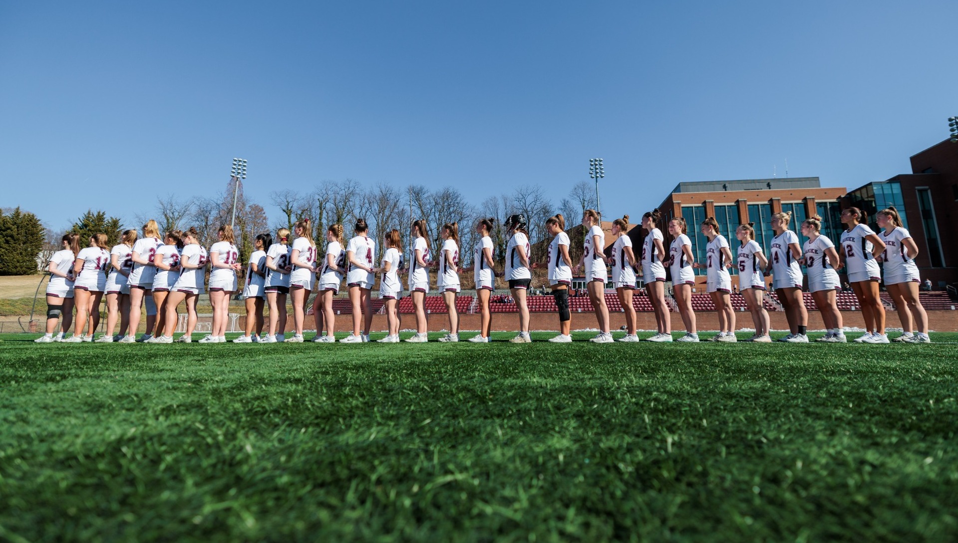 Women's Lacrosse During Anthem