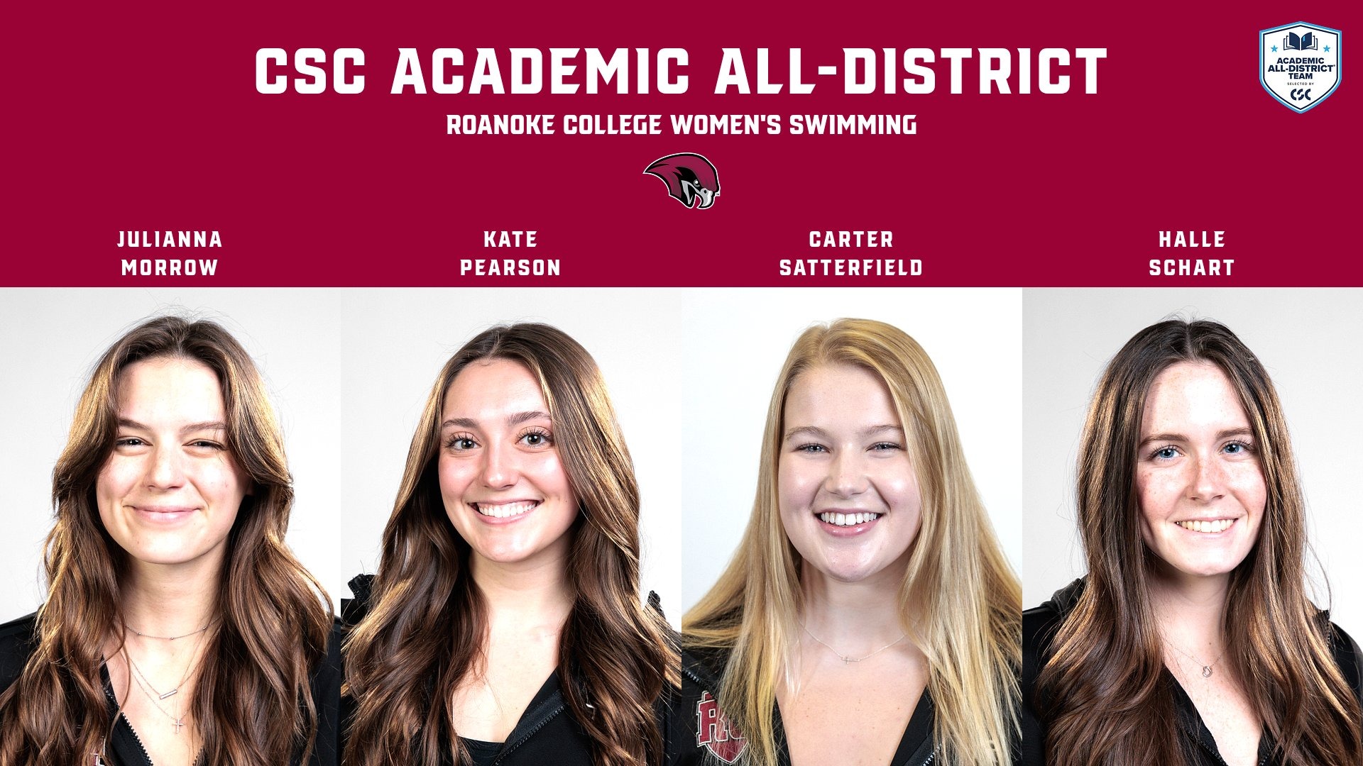 Csc Tri Maroon swim competes in tri-meet at Kingsport - Roanoke College