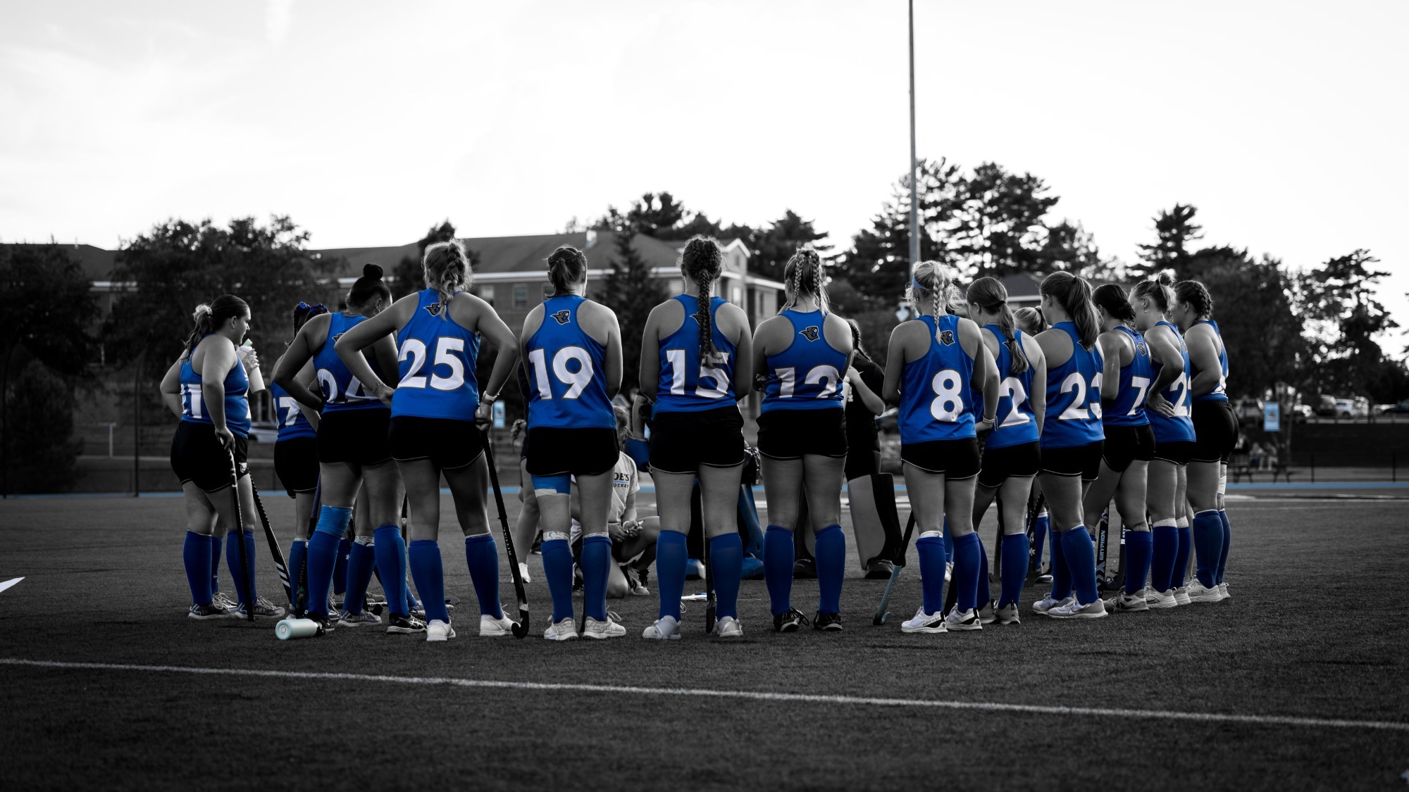 Field Hockey Team Huddle
