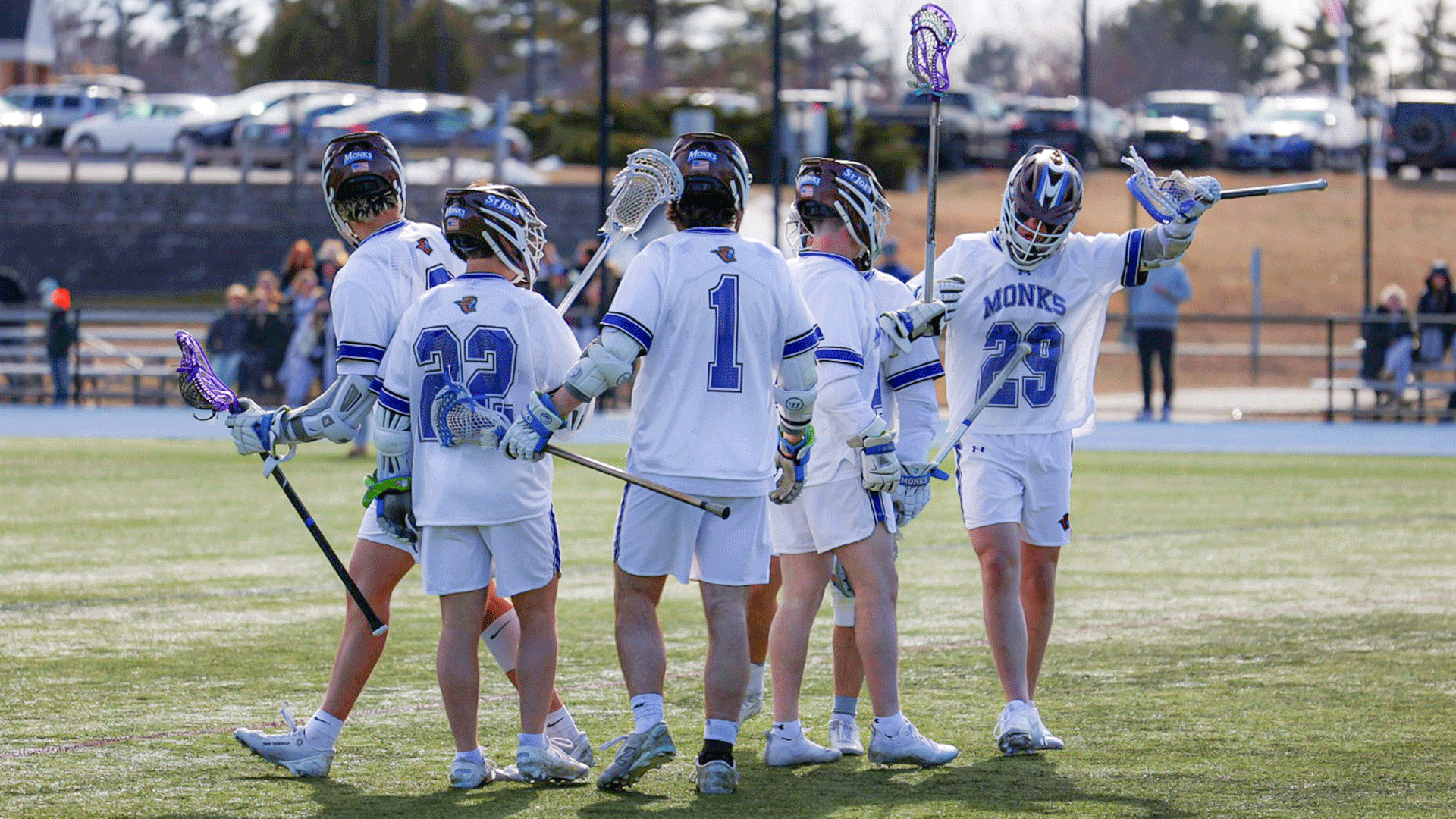 Men's Lacrosse celebration