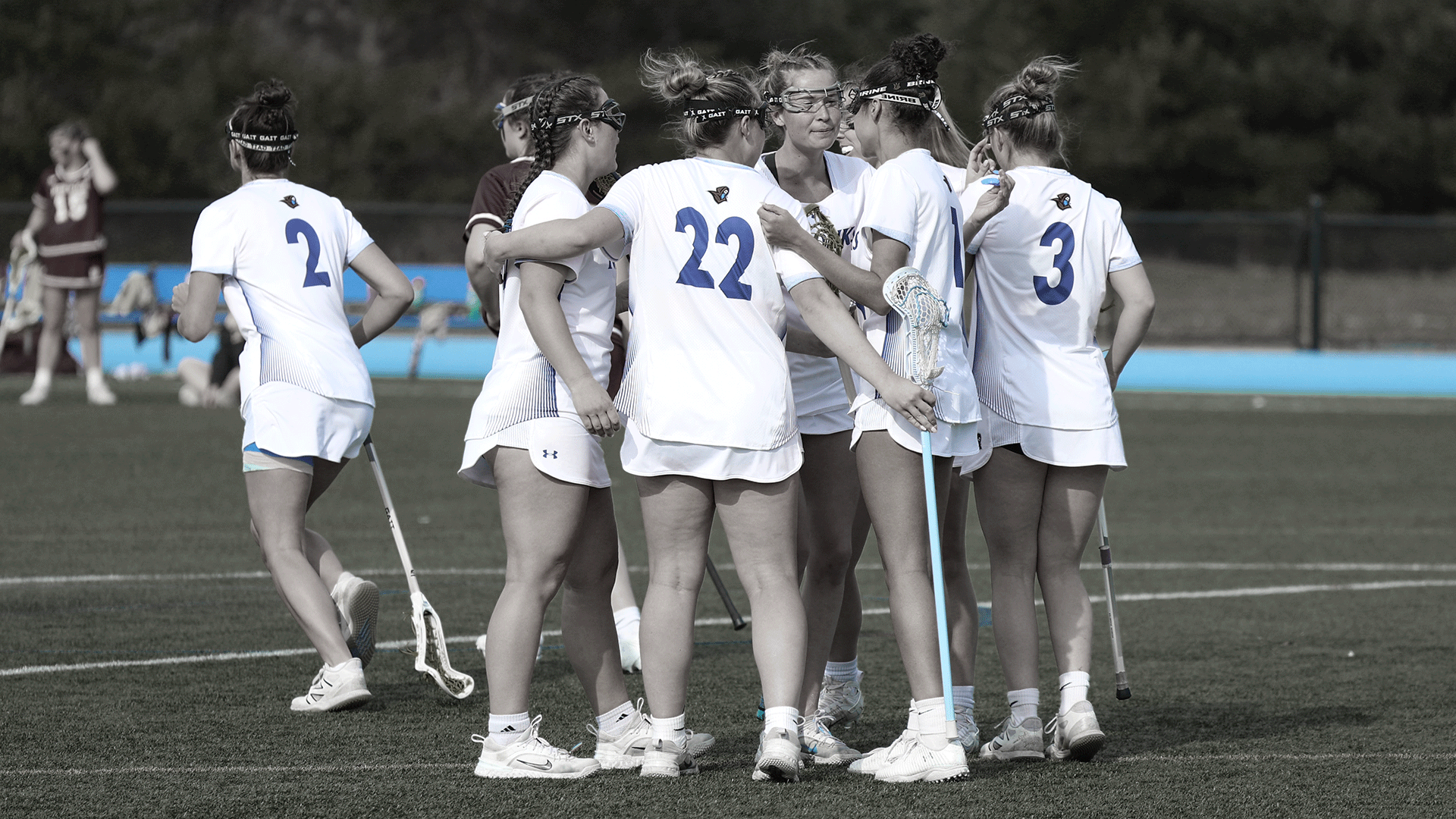 Women's Lacrosse Team Huddle
