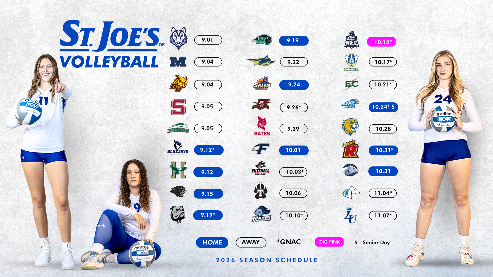 2026 Volleyball Schedule