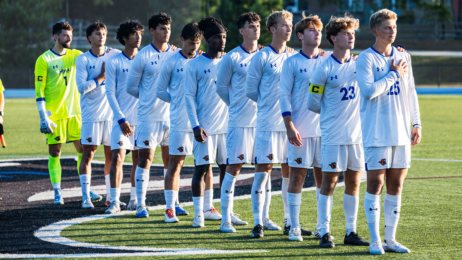 Men's Soccer starting lineup
