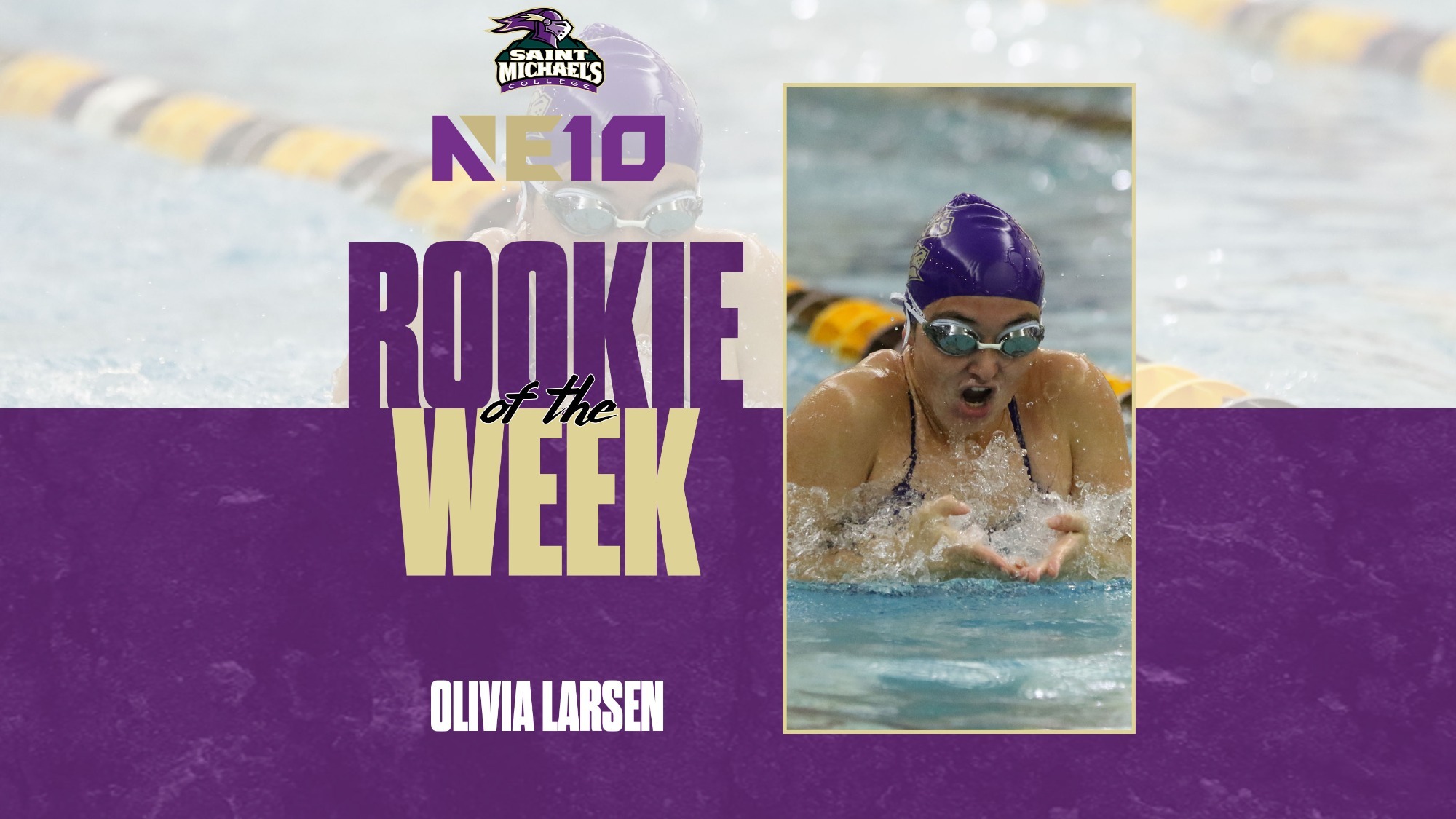 Olivia Larsen NE10 Rookie of the Week