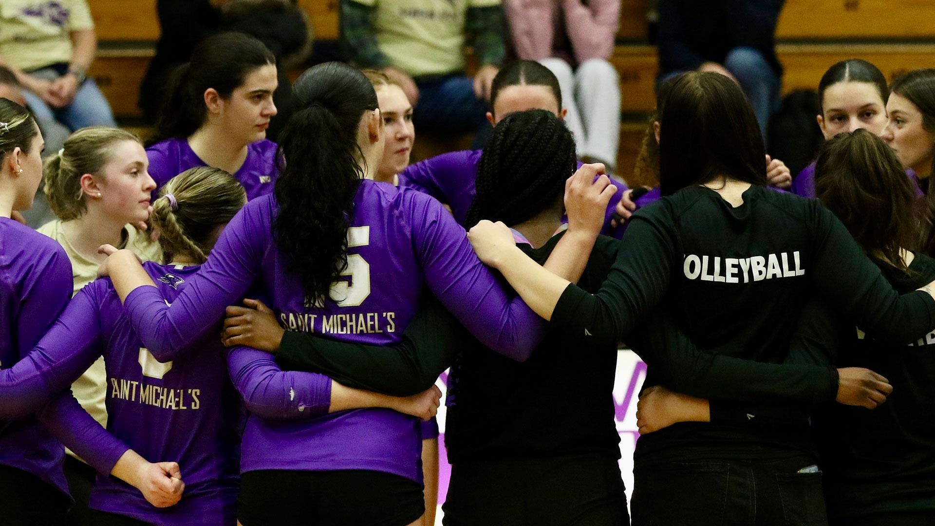 Women's Volleyball Huddle