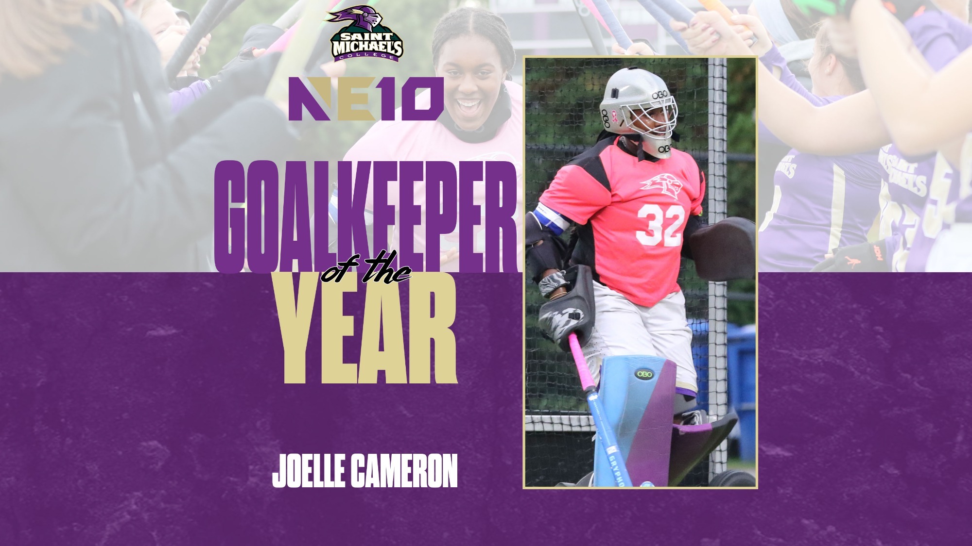 Joelle Cameron NE10 Goalkeeper of the Year