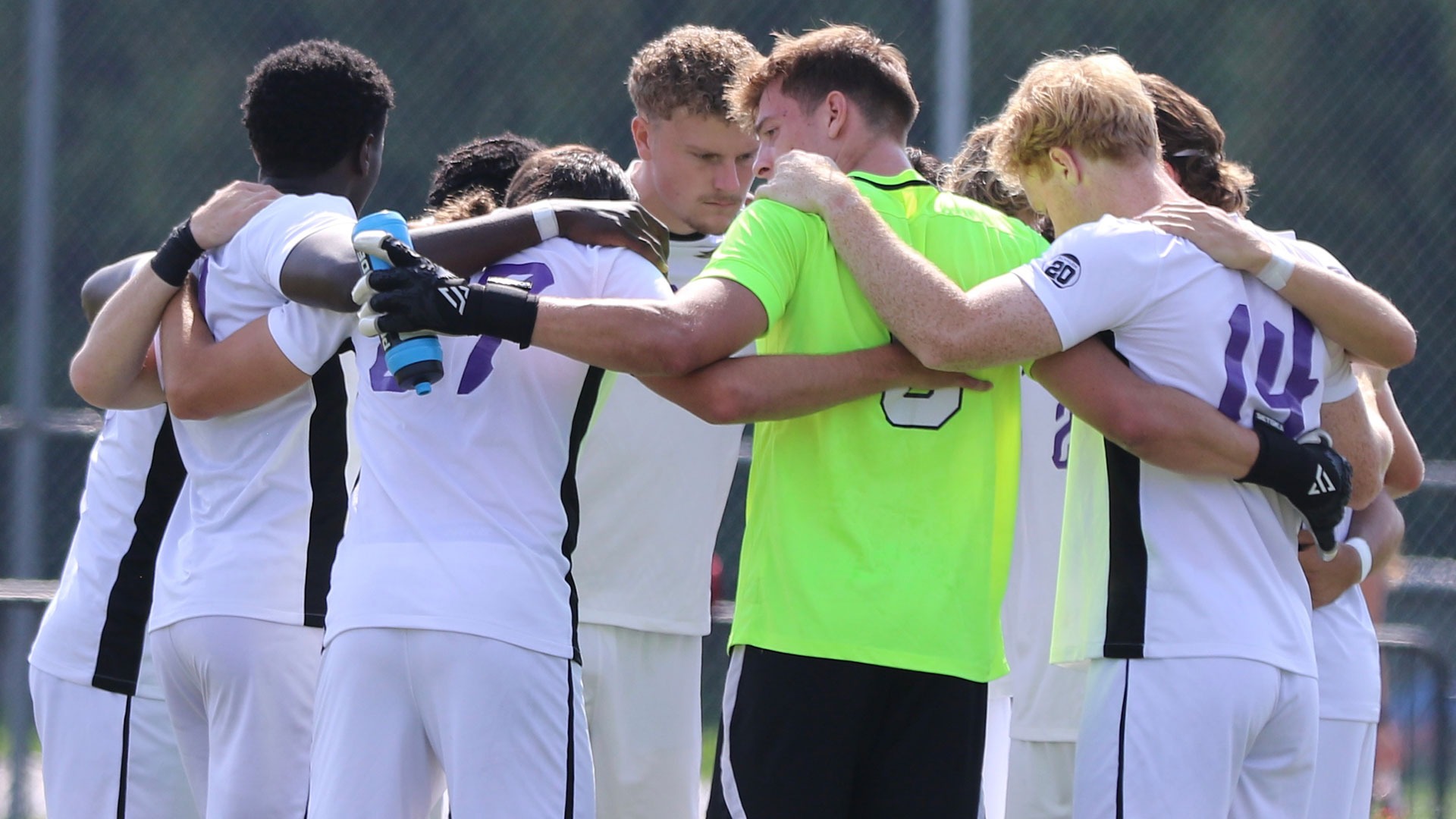 Men's Soccer Huddle