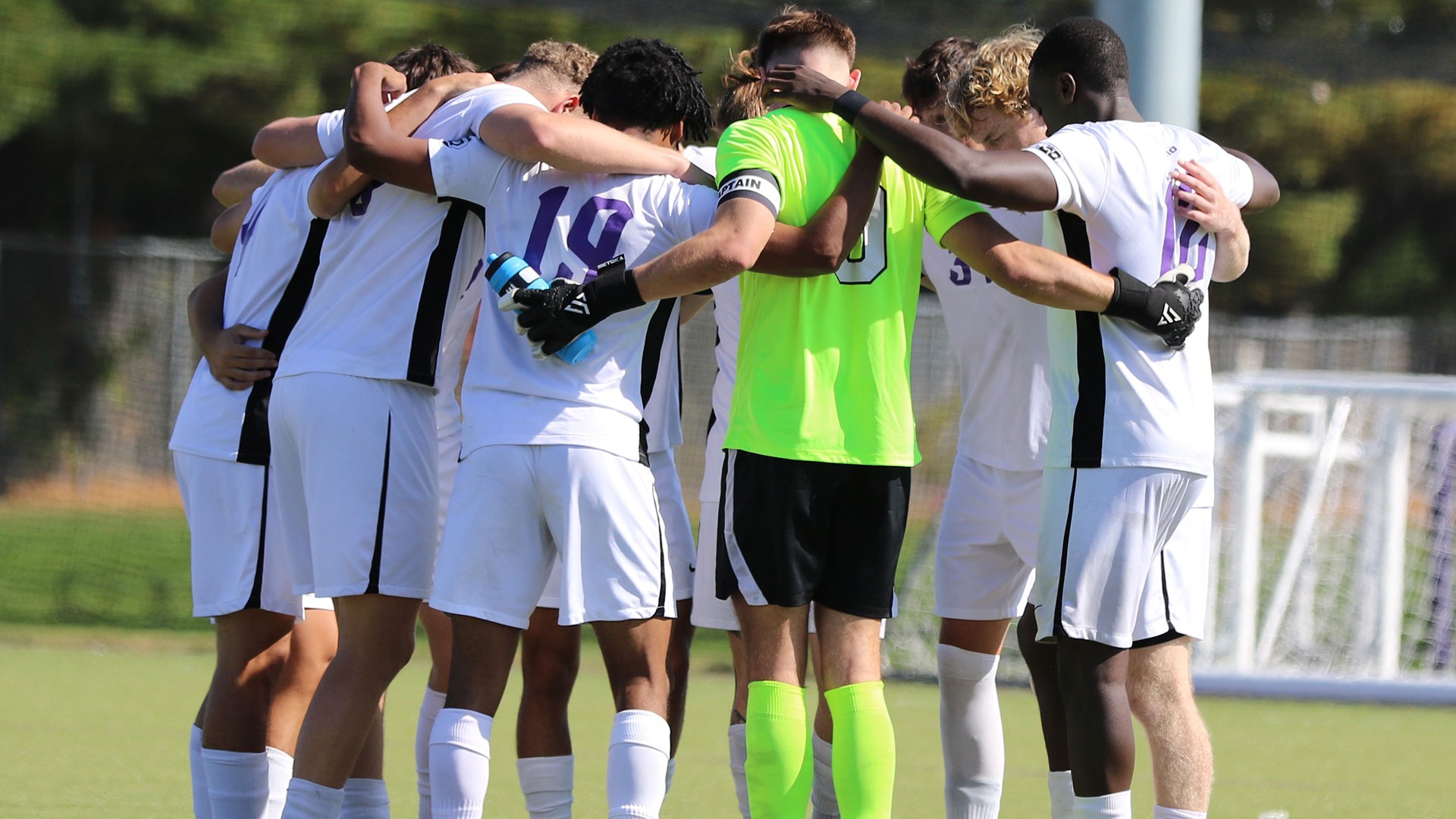 Men's Soccer Huddle