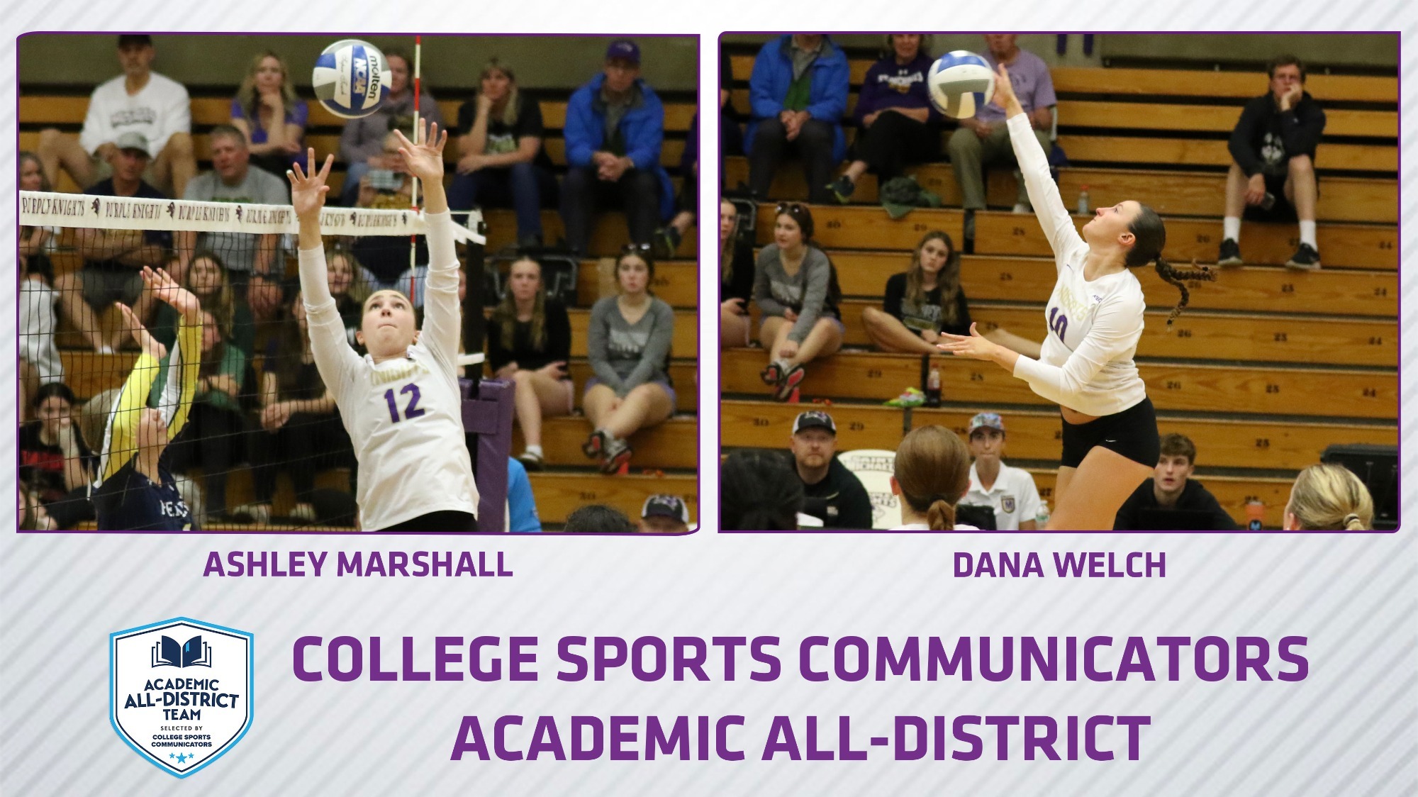 Ashley Marshall Dana Welch CSC Academic All-District