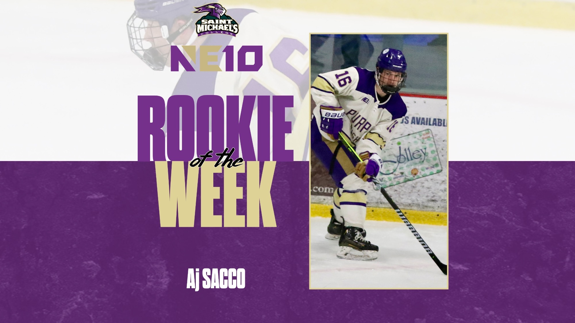Aj Sacco NE10 Rookie of the Week