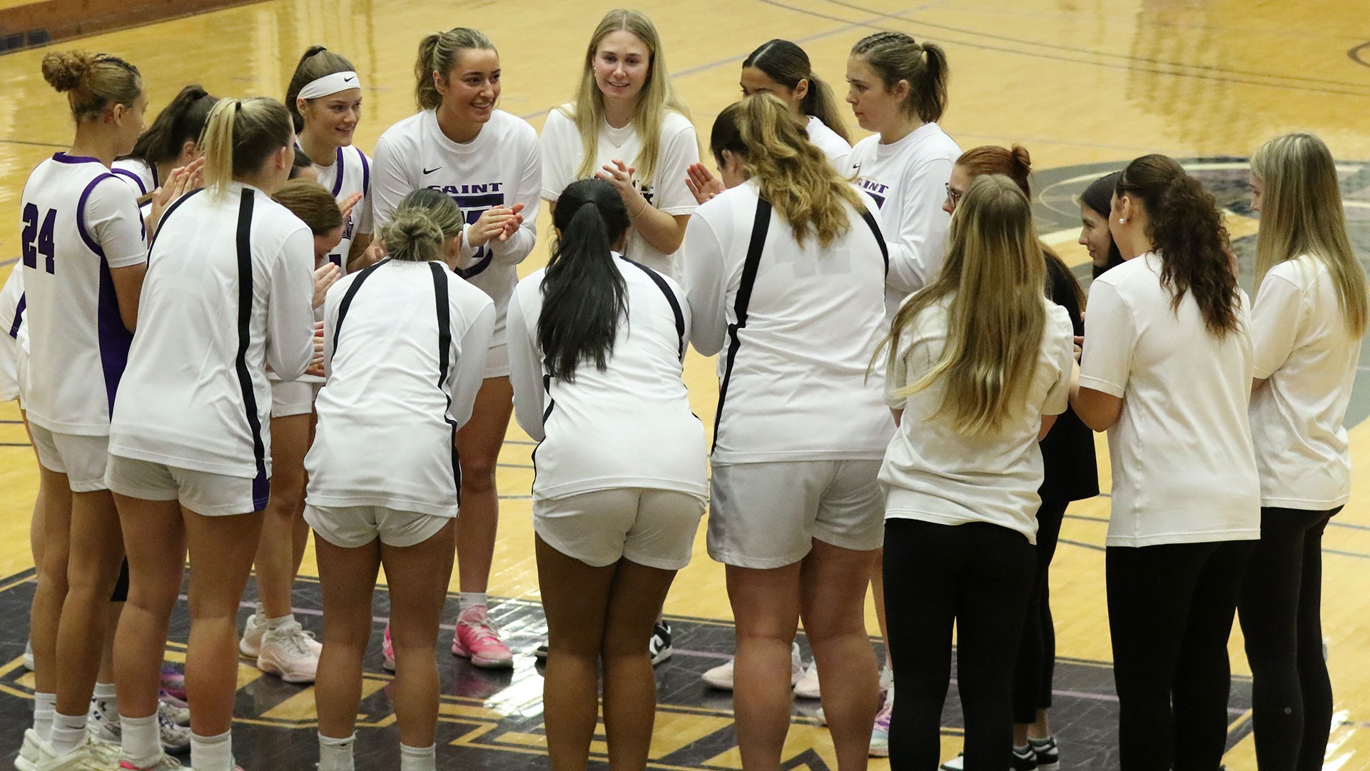 Women's Basketball Huddle