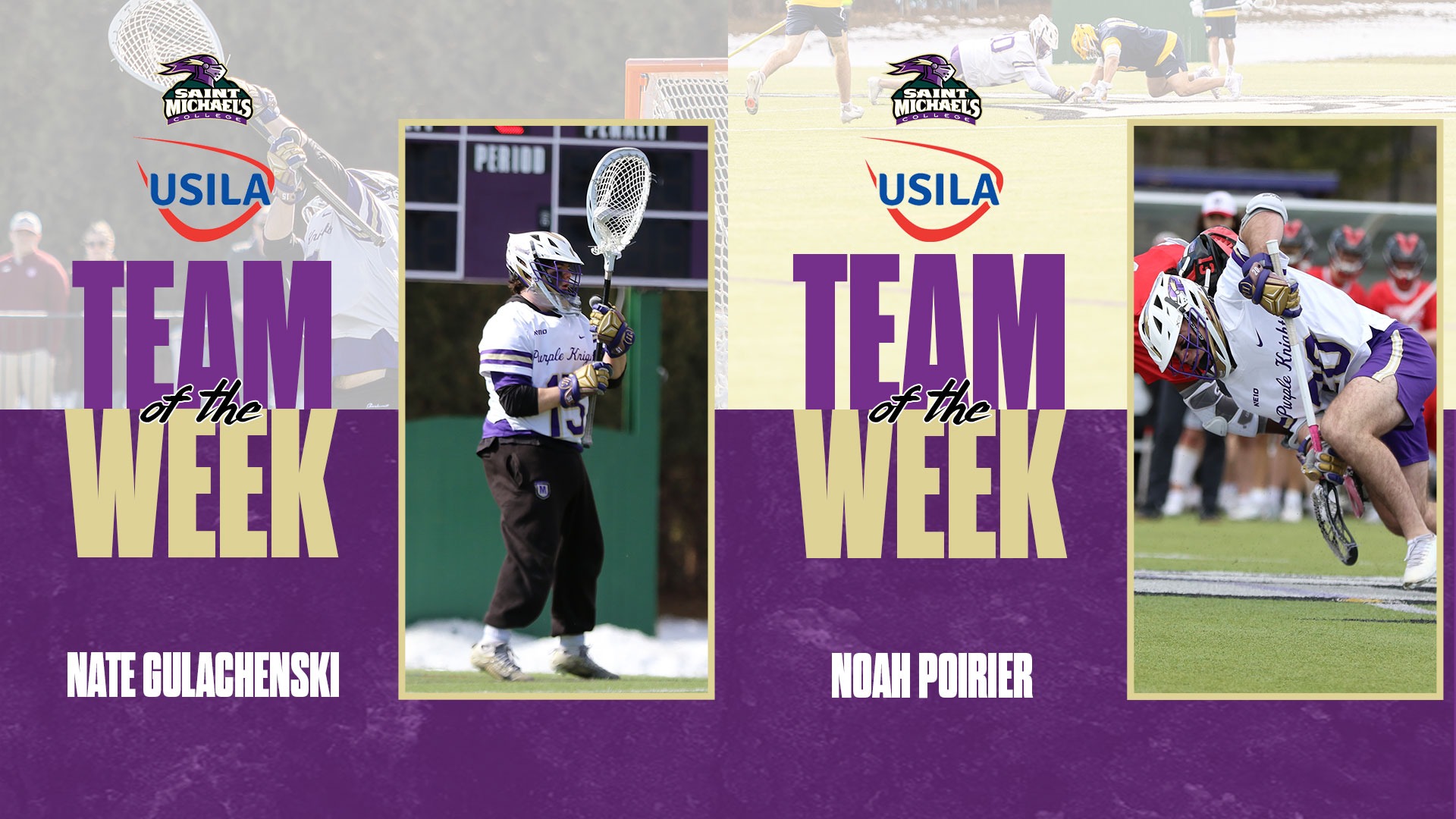 Nate Gulachenski Noah Poirier USILA Team of the Week