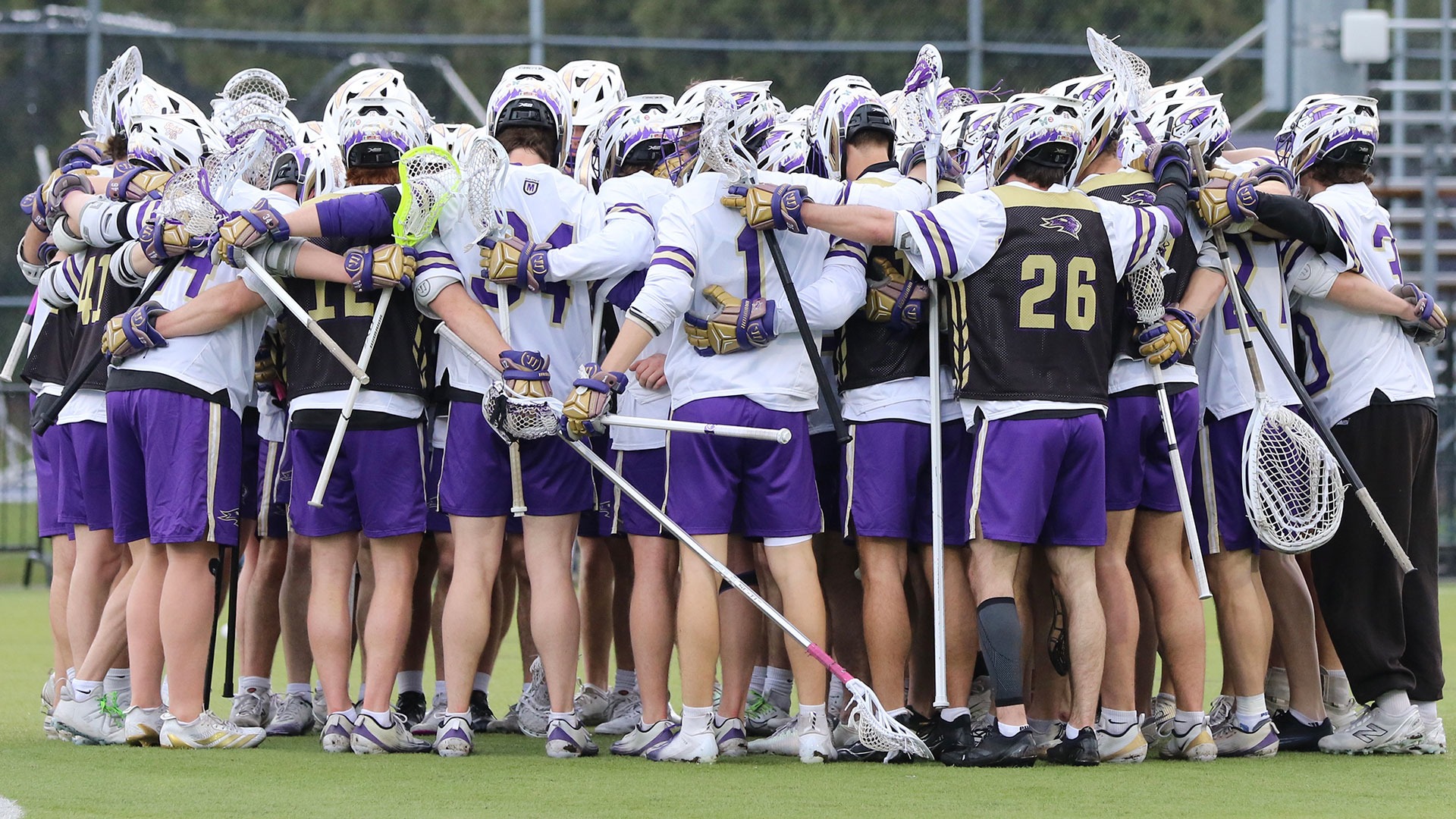 Men's Lacrosse Huddle