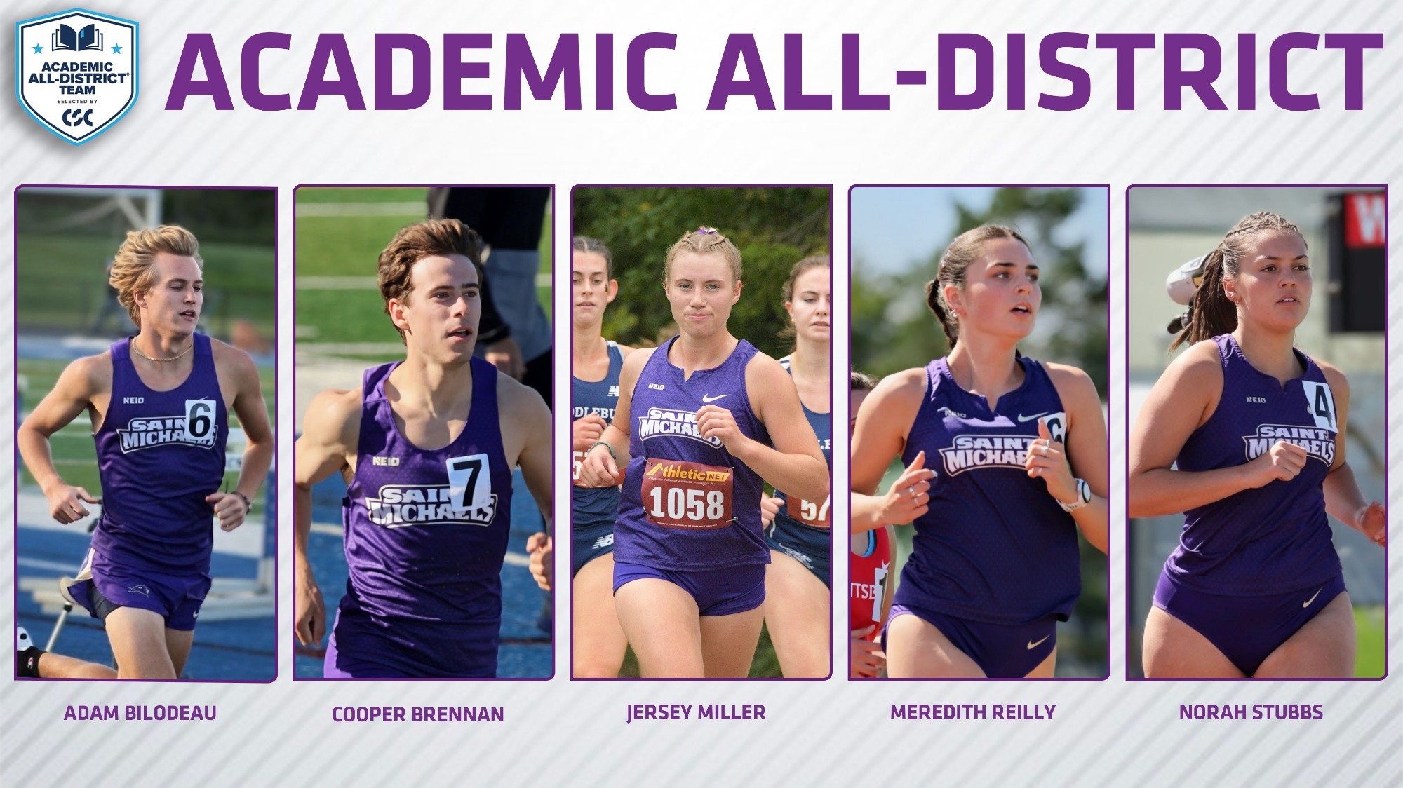 2026 CSC Academic All-District Track XC