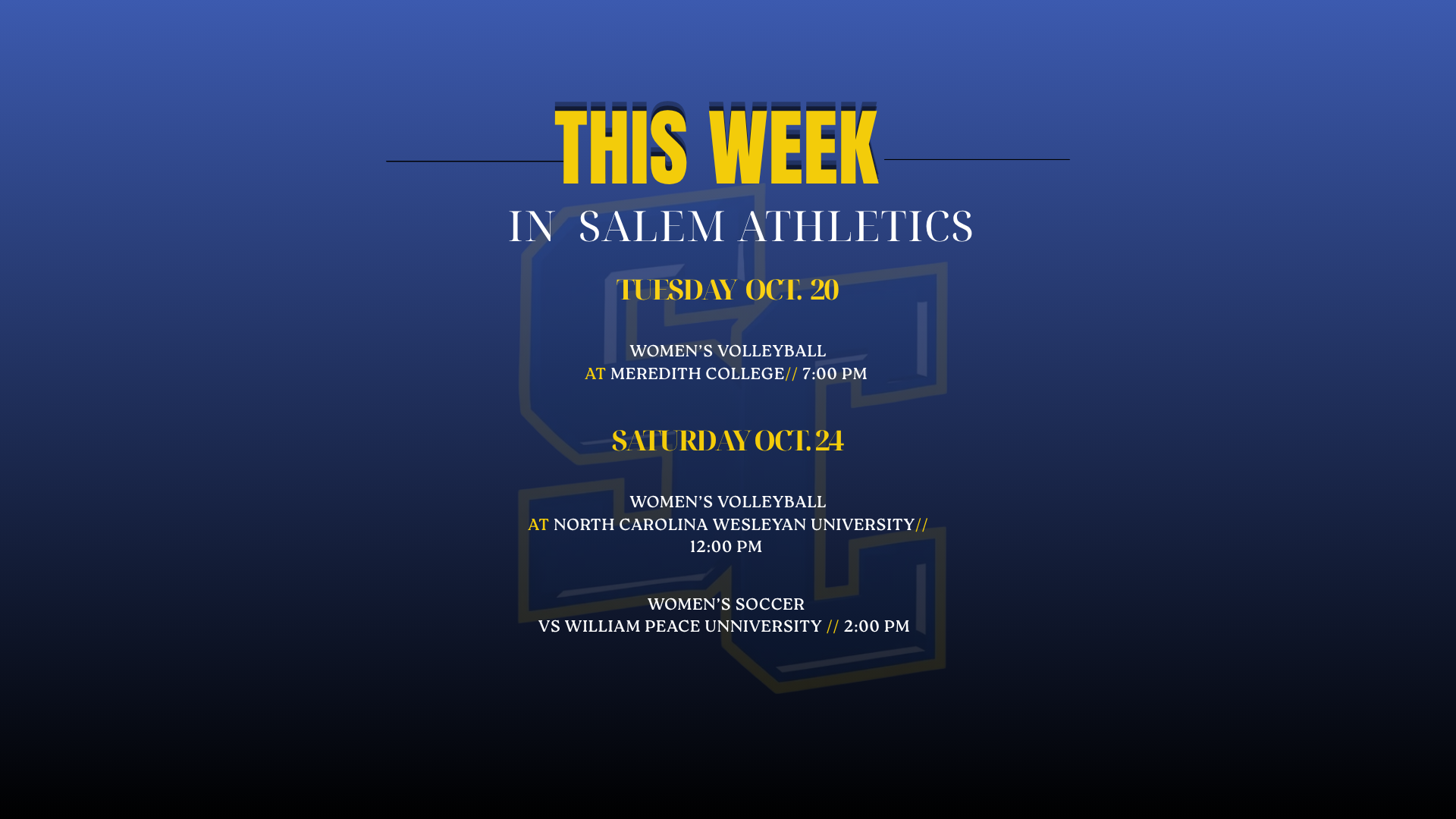 Week Eight