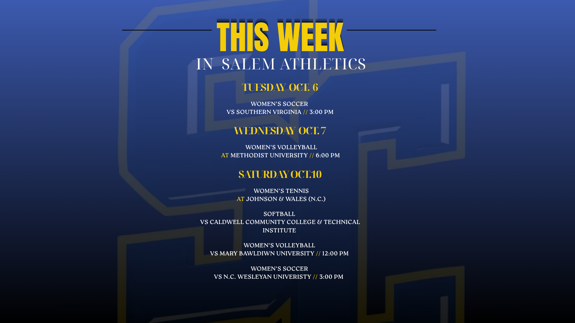 Week Six