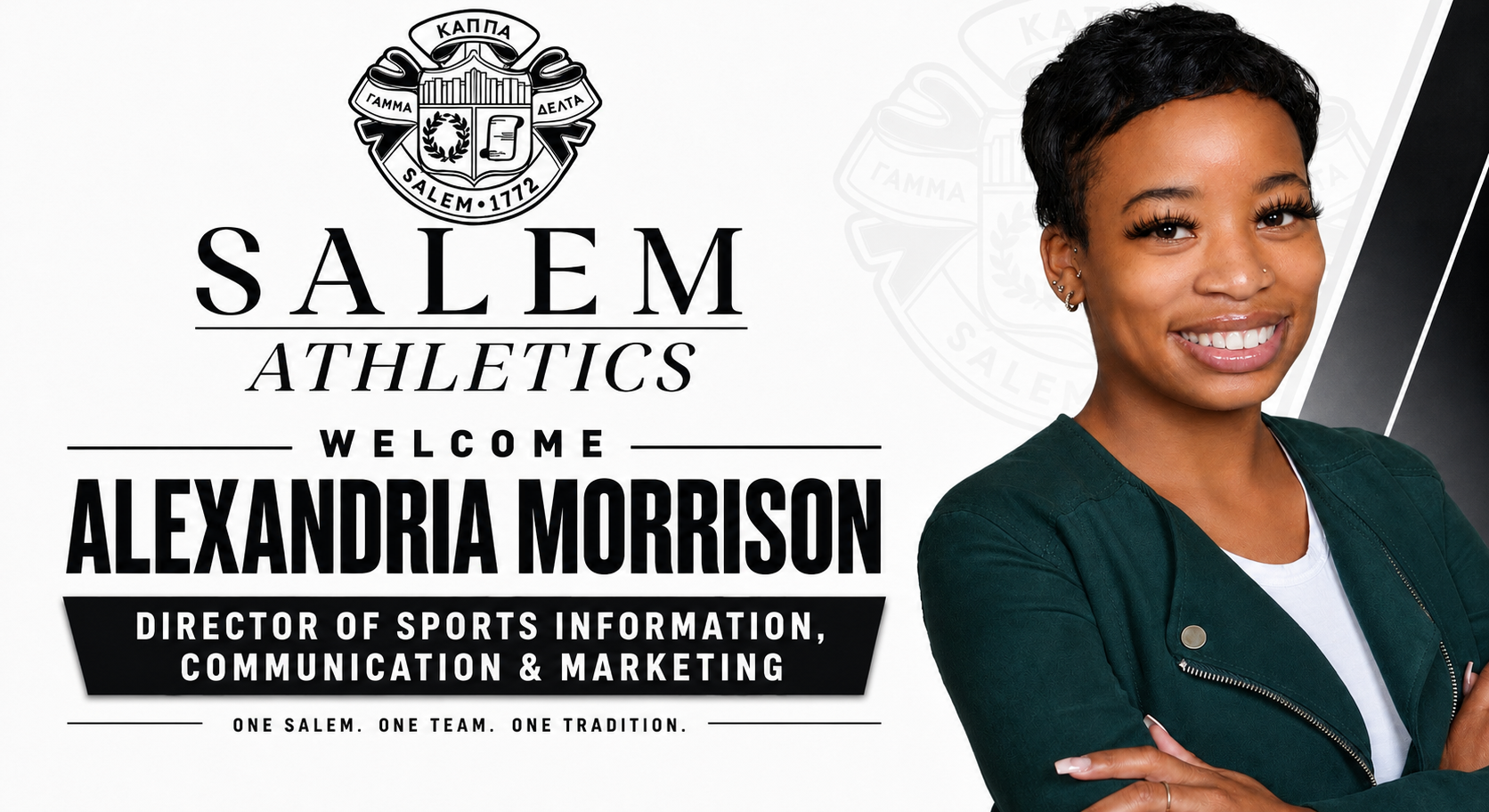 Alexandria Morrison as Director of Sports Information, Communication & Marketing