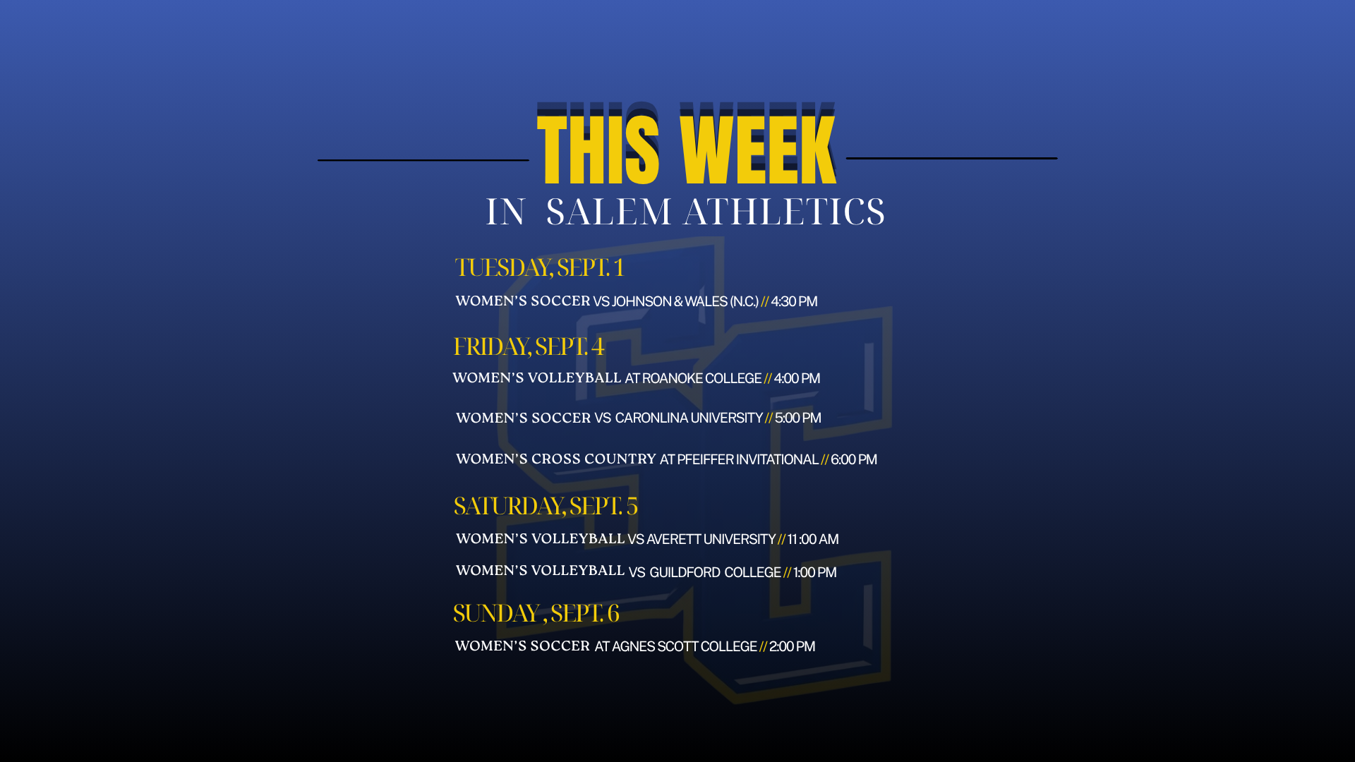 Week One