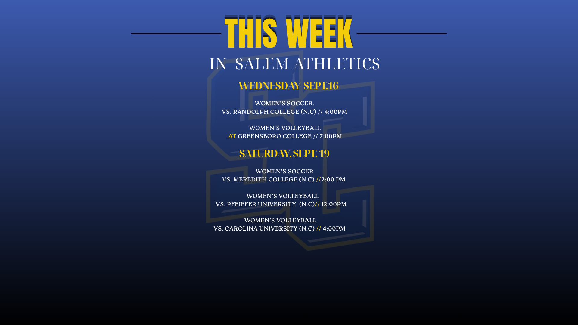 Week 3