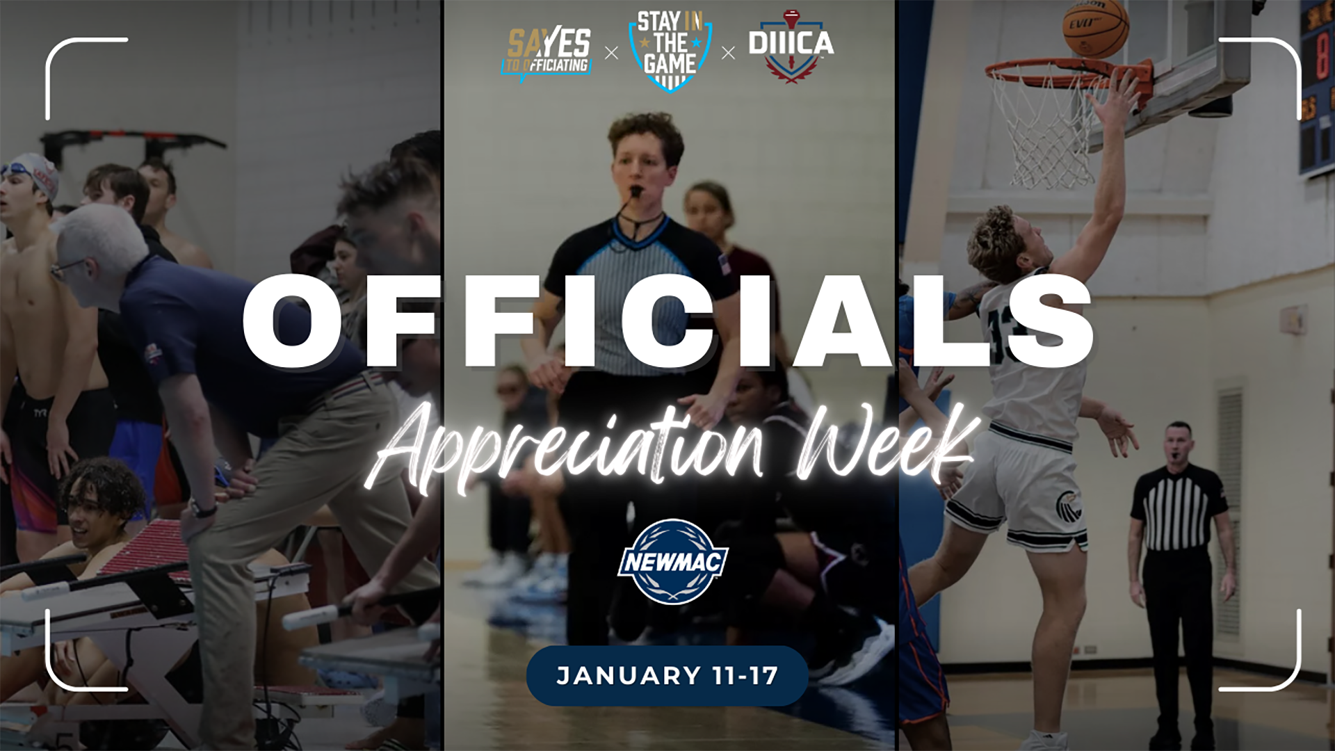 Officials Appreciation Week (NEWMAC) - January 11-17, 2026